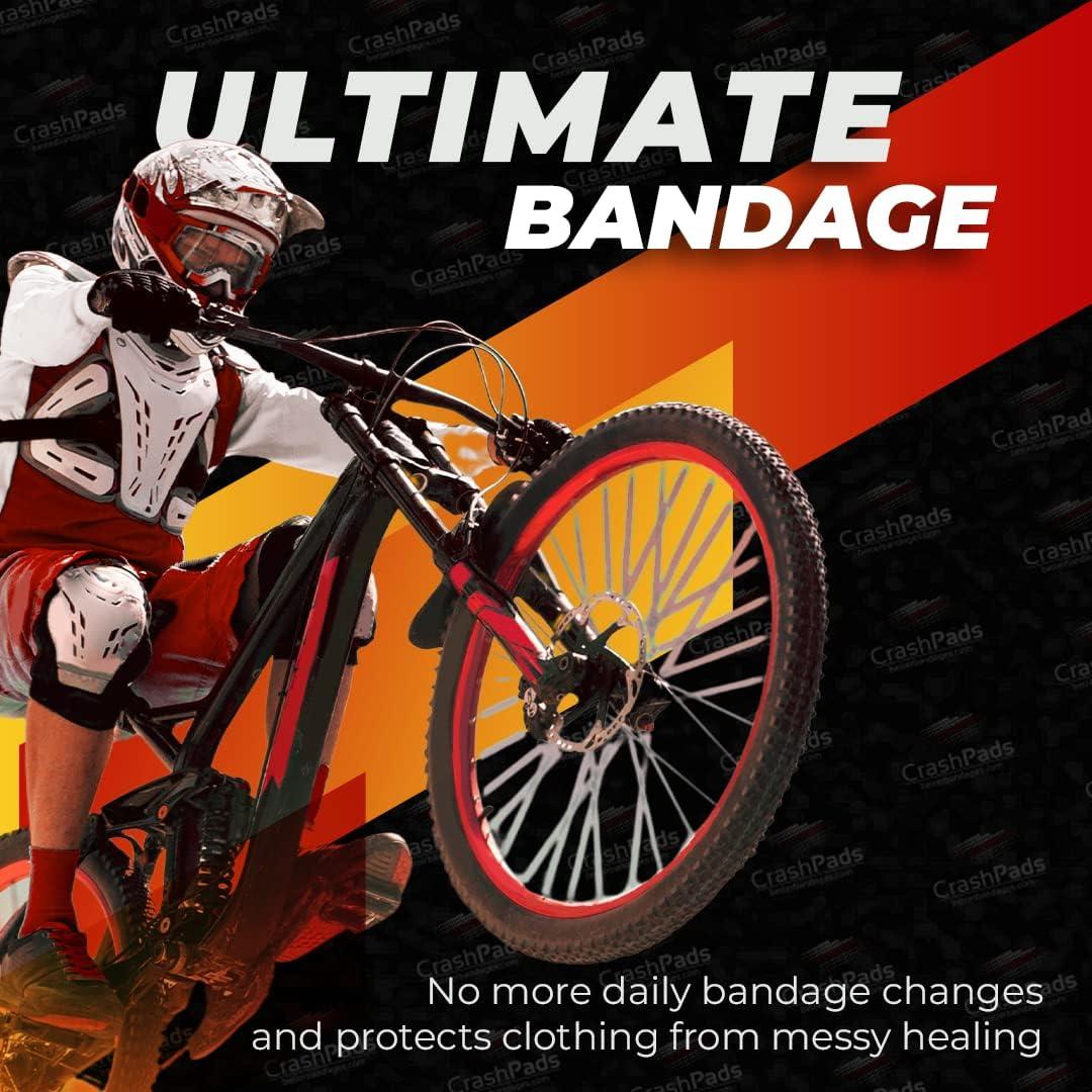 Assorted CrashPads Adhesive Bandages for Road Rash Raspberries Cuts