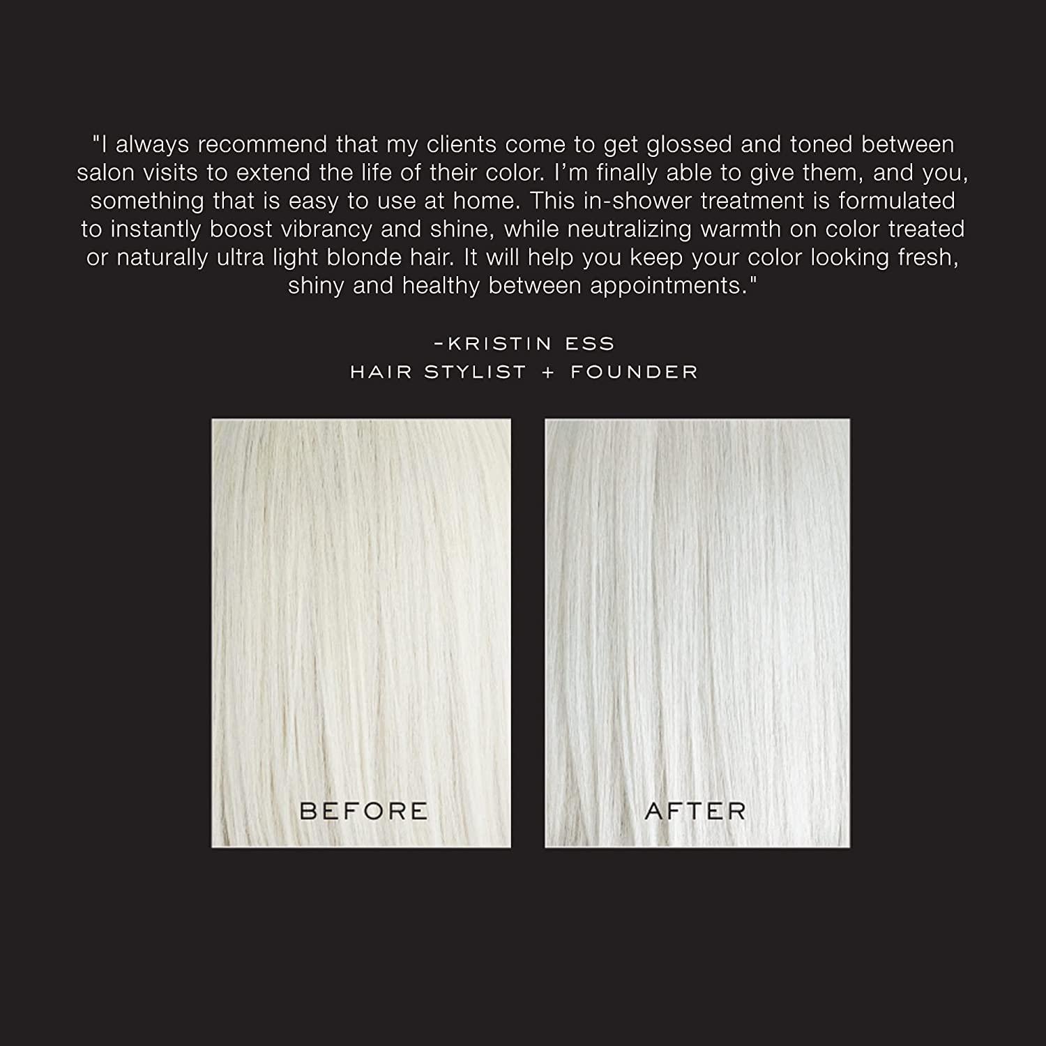 Kristin Ess Platinum Icy Translucent Ash Hair Gloss The One Signature