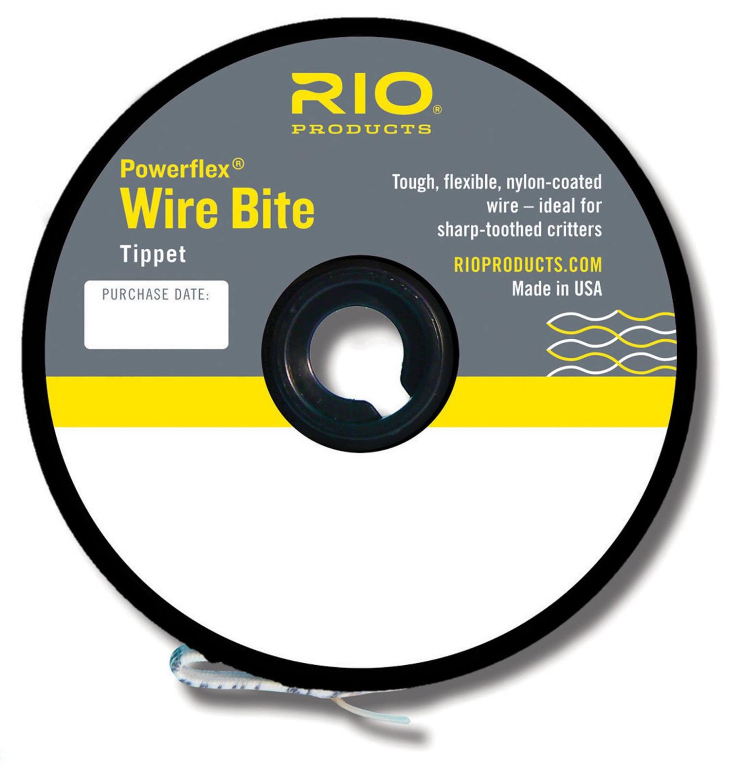 Rio Fly Fishing Tippet Power Flex-Wire Bite Tippet 30Lb 15'. Fishing  Tackle, Clear