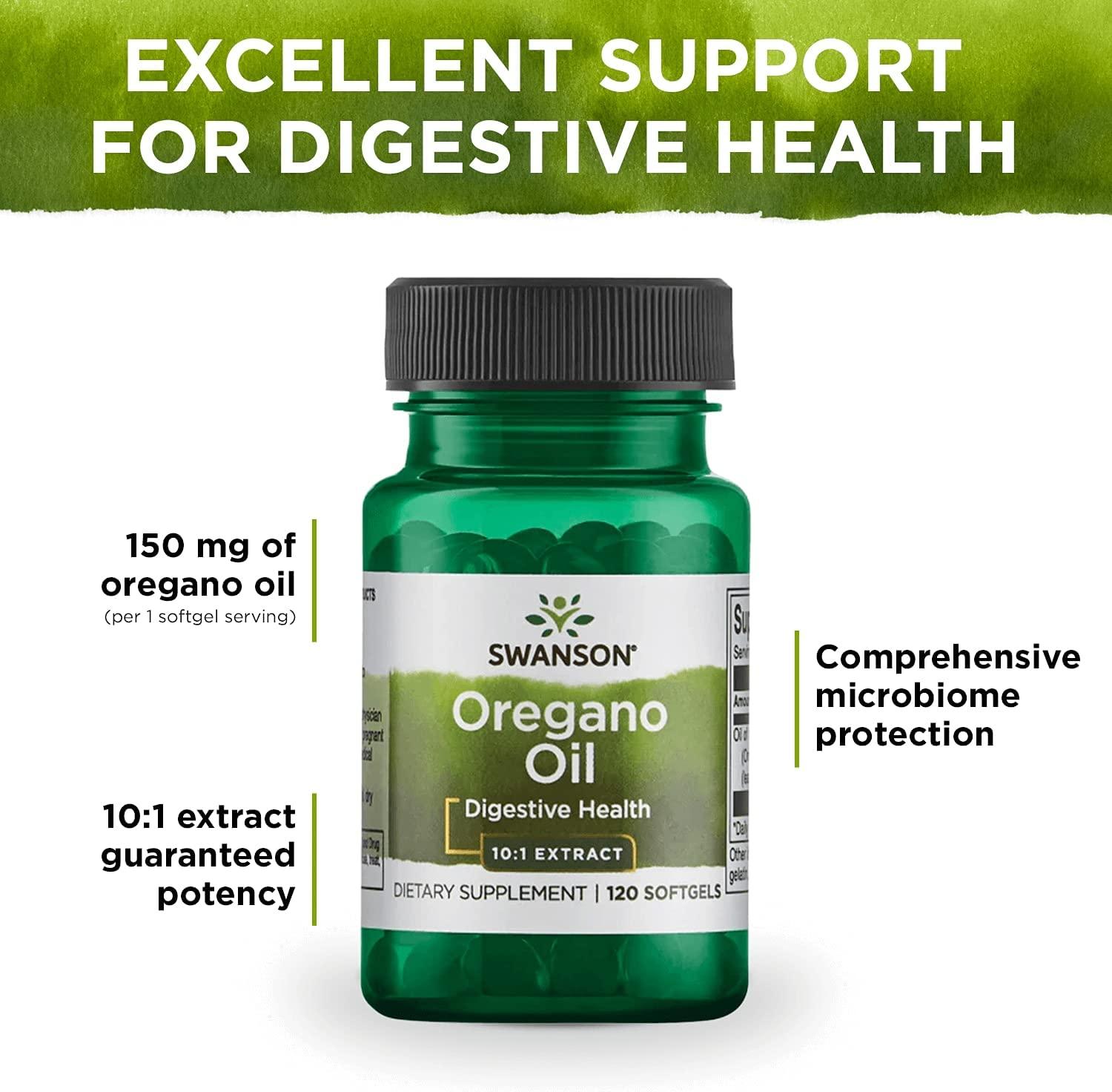 Swanson Oregano Oil 101 ExtractNatural Supplement Promoting Digestive