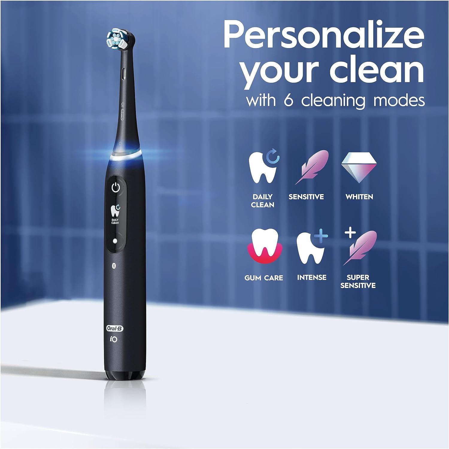 Oral-B IO7 Electric Toothbrushes For Adults, App Connected Handle, 1 Toothbrush Head & Travel - View #6