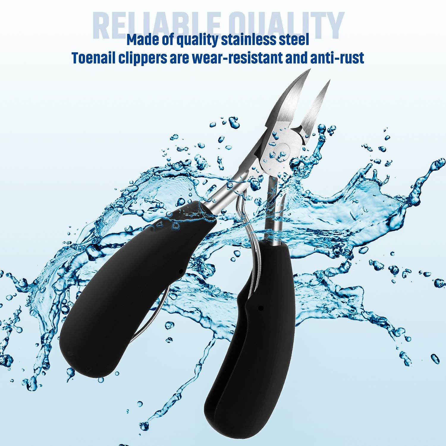 9 Pieces Ingrown Toenail Tools Kit, Toe Nail Clipper Knife Nail Nipper File Set for Ingrown Hard