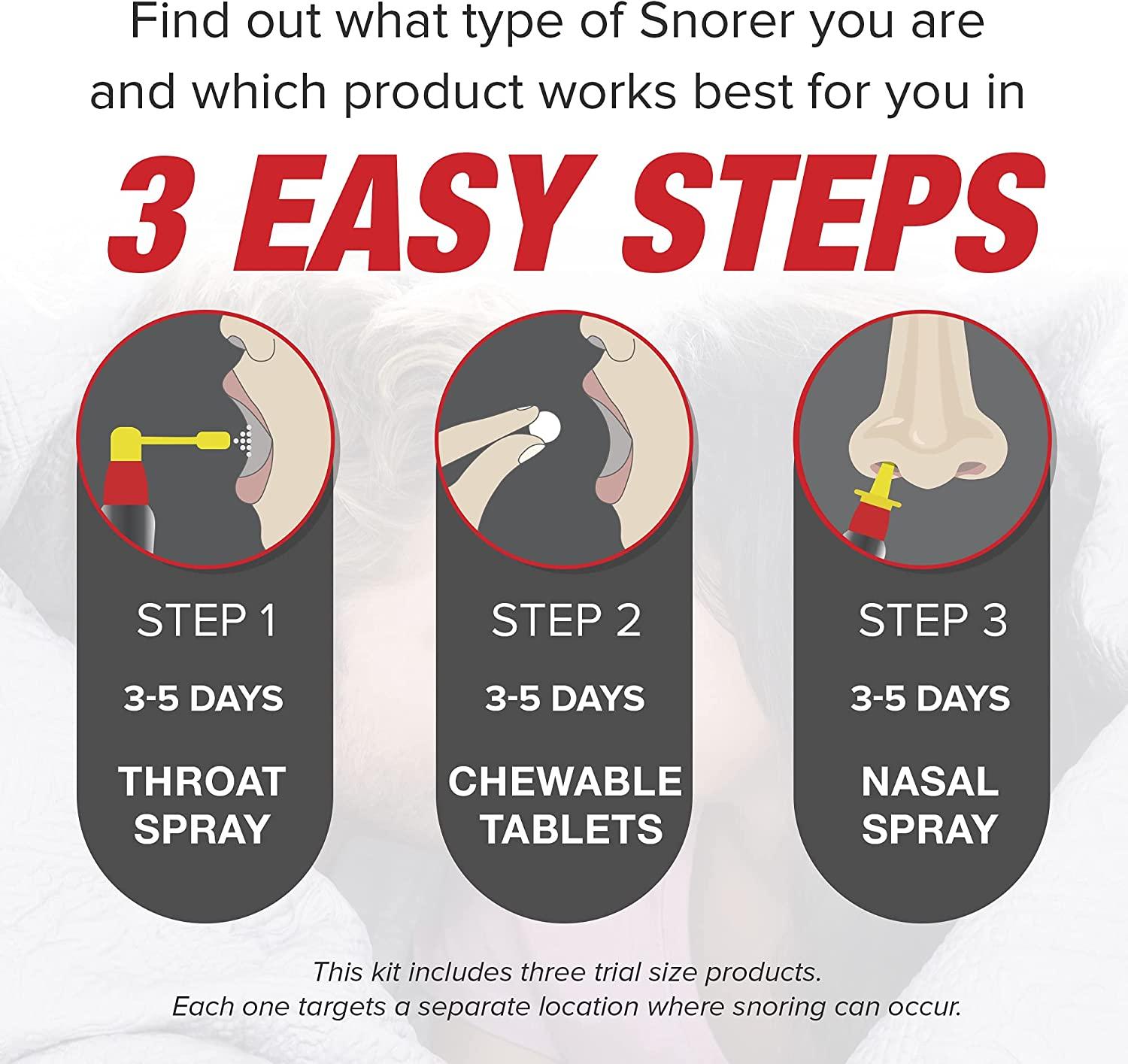 Snore Stop Snoring Solution Starter Kit Natural AntiSnoring Aid for