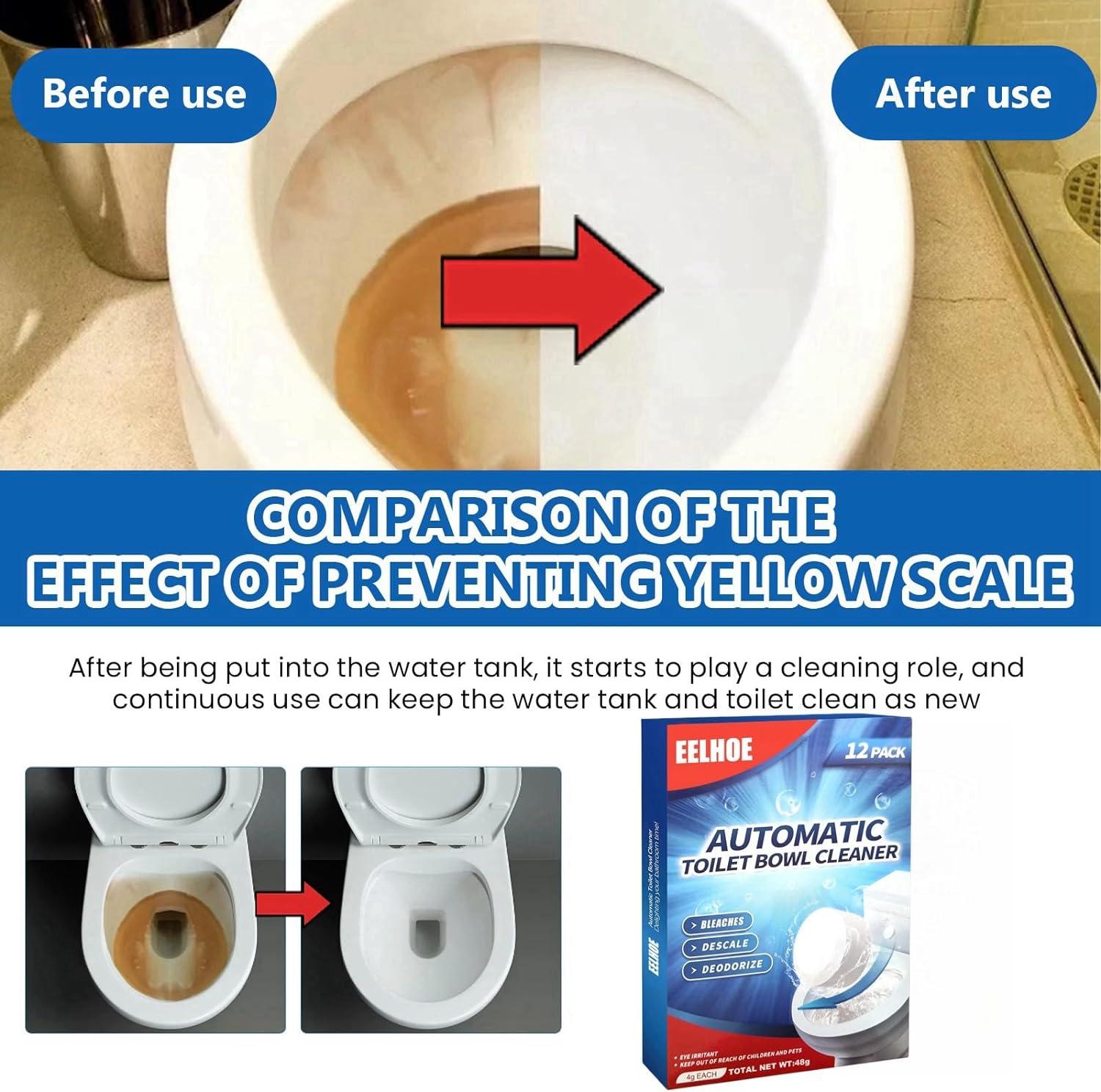 12PCS Toilet Cleaner Tablets Toilet Bowl Cleaner Toilet Stain Remover