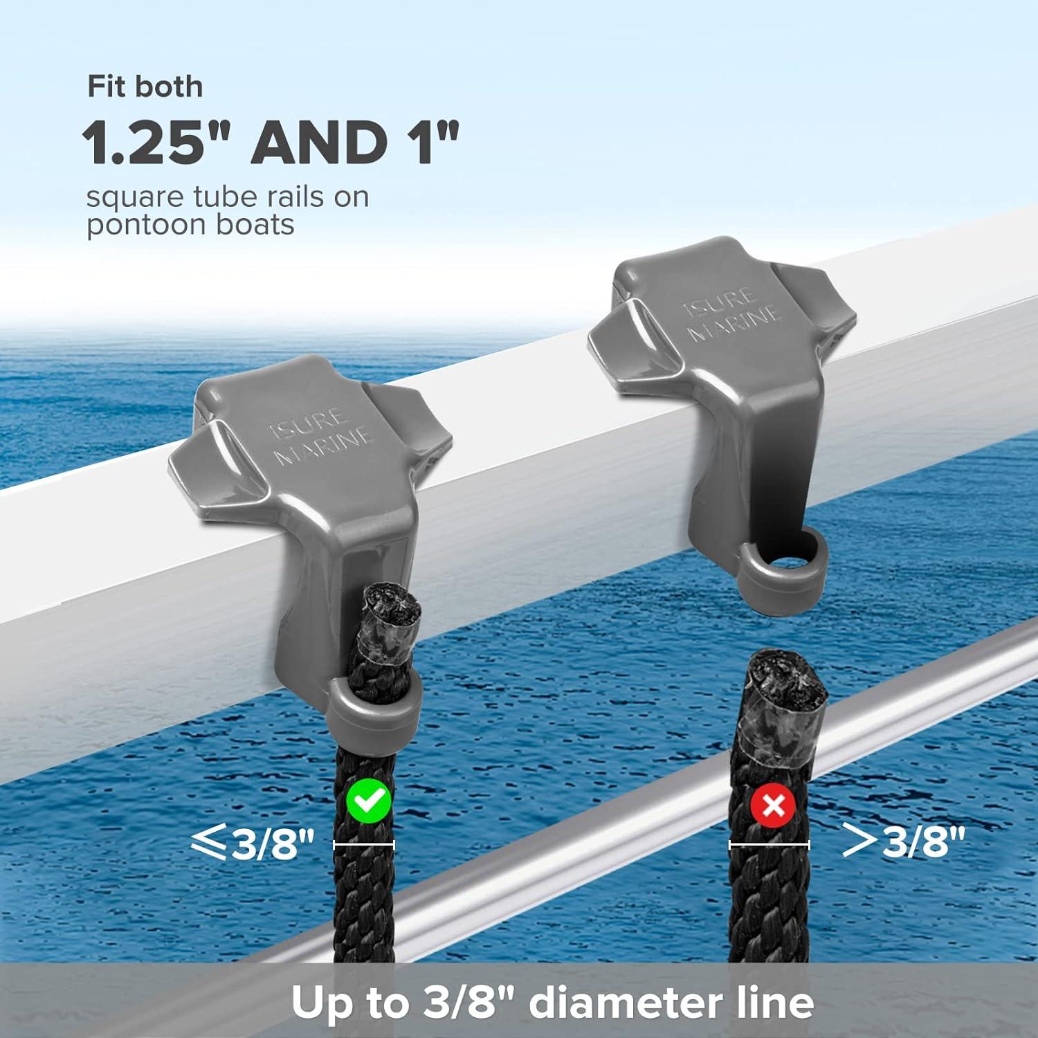 Pontoon Boat Rail Fender Clips Bumper Buoy Hanger/Holders/Cleat Clamp