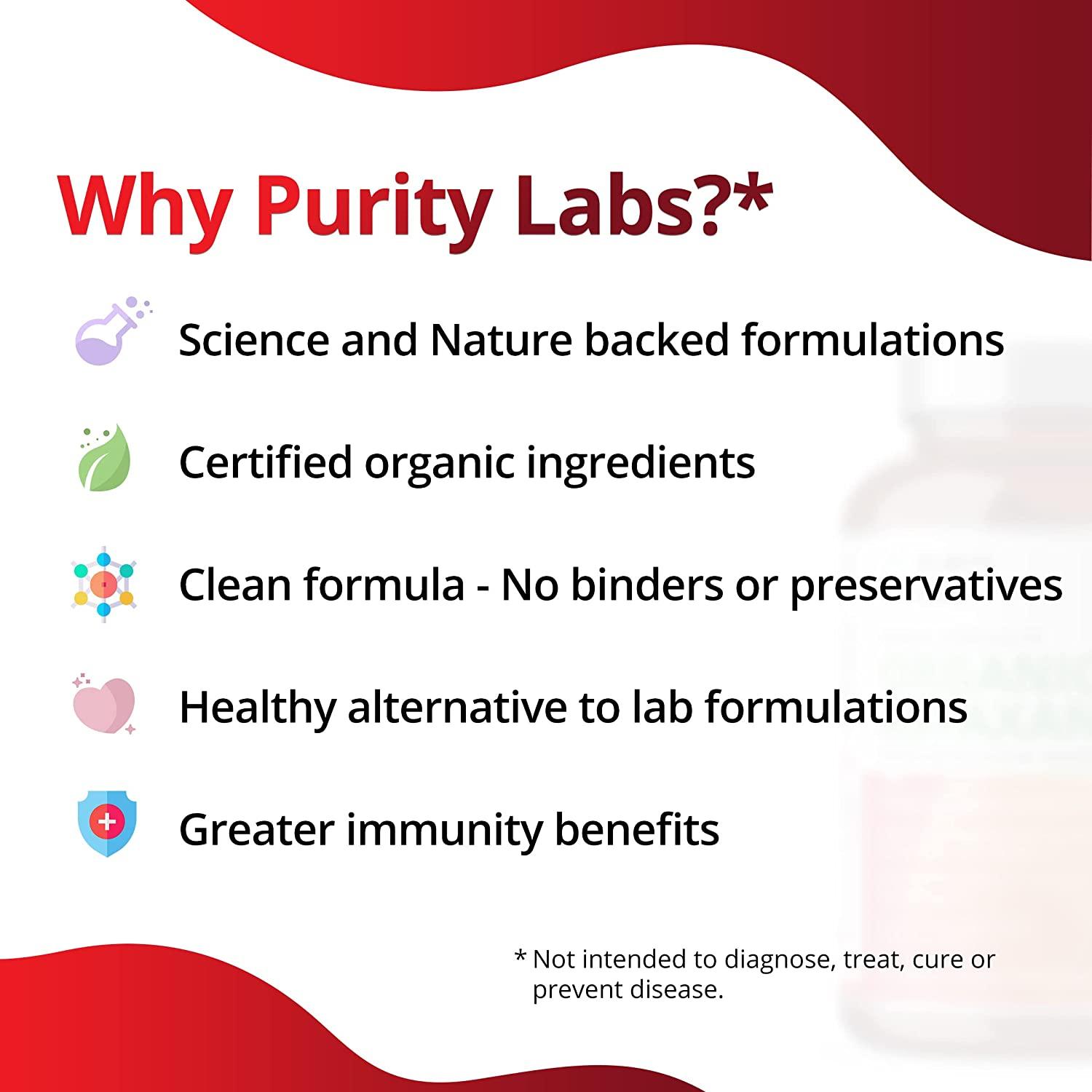 Purity Labs Antarctic Krill Oil Vegan Supplements for Memory, Heart