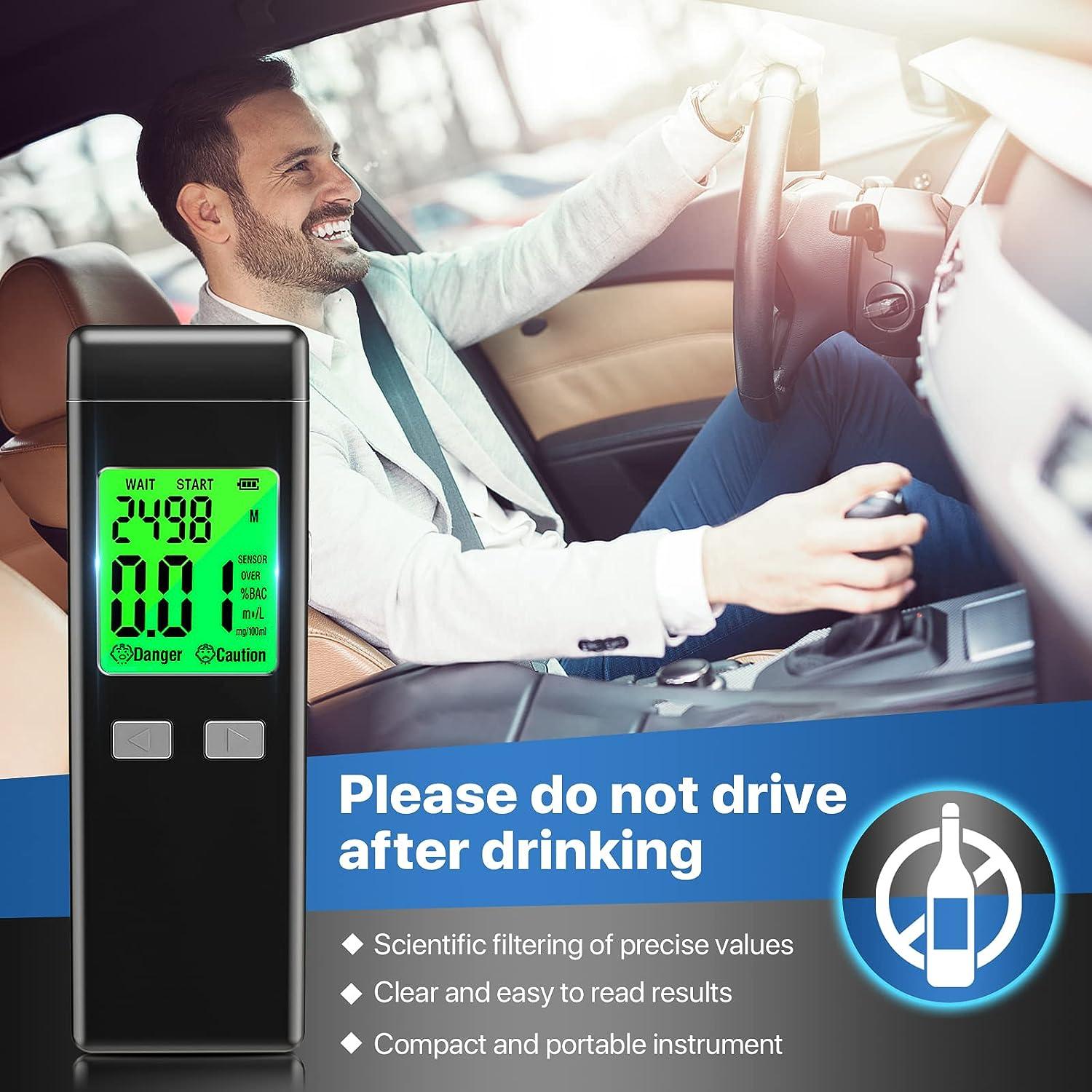 Figollty ProfessionalGrade Breathalyzer Alcohol Tester with Memory
