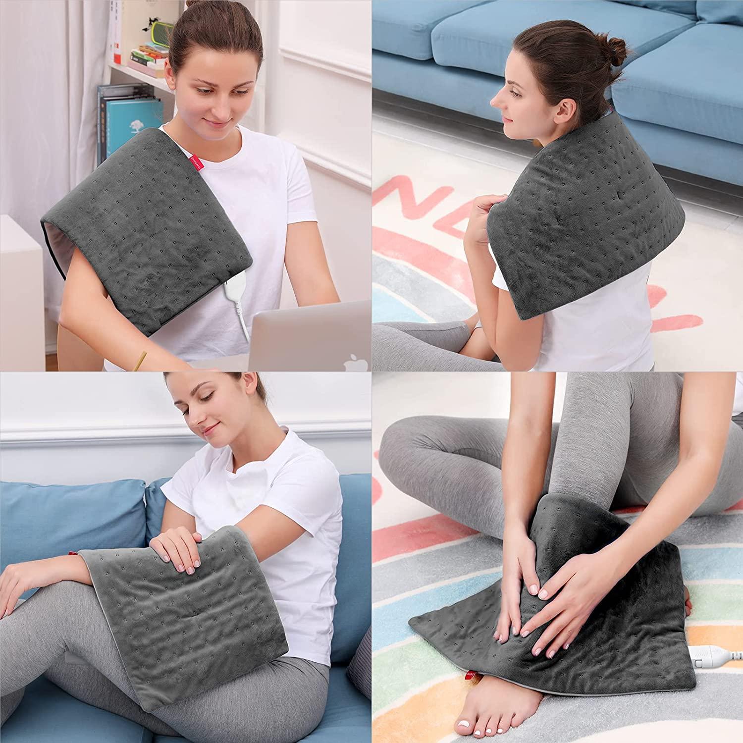 Heating Pad for Cramps, Comfytemp Electric Heating Pad for Back Pain