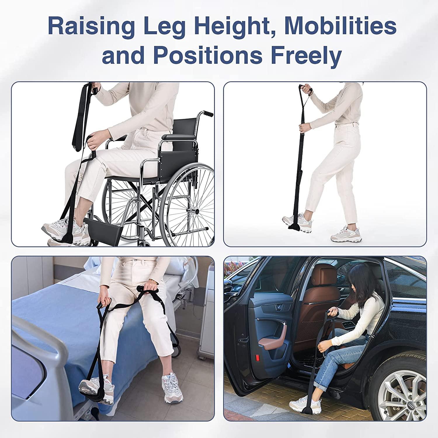 Rigid Leg Lifter, Leg Lift Strap, Nylon Walking Auxiliary Strap