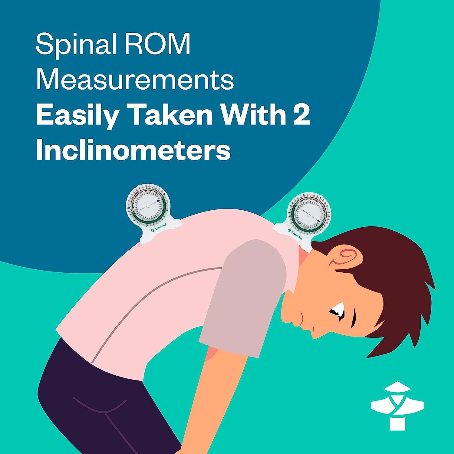 Inclinometer for Physical Therapy Range of Motion Measurement PT Tool