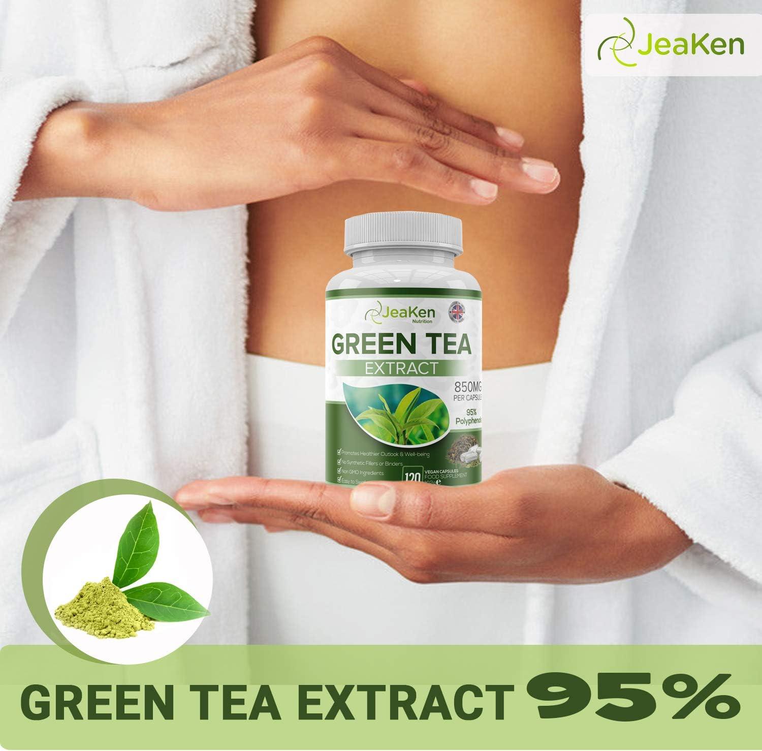 JeaKen Green Tea Capsules 95 Polyphenol Extract for Healthy