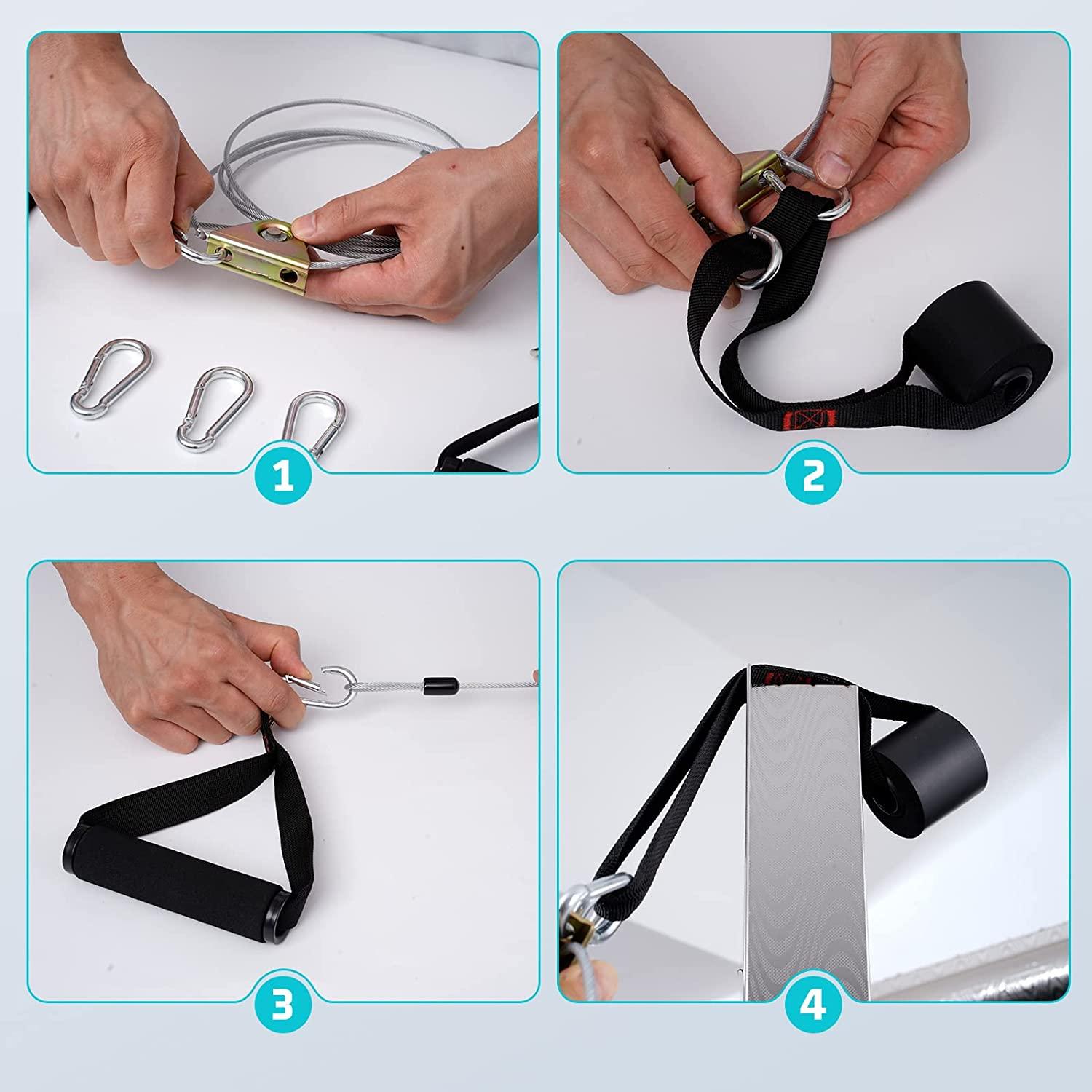 Slim Panda Shoulder Pulley for Rotator Cuff Rehab Over The Door