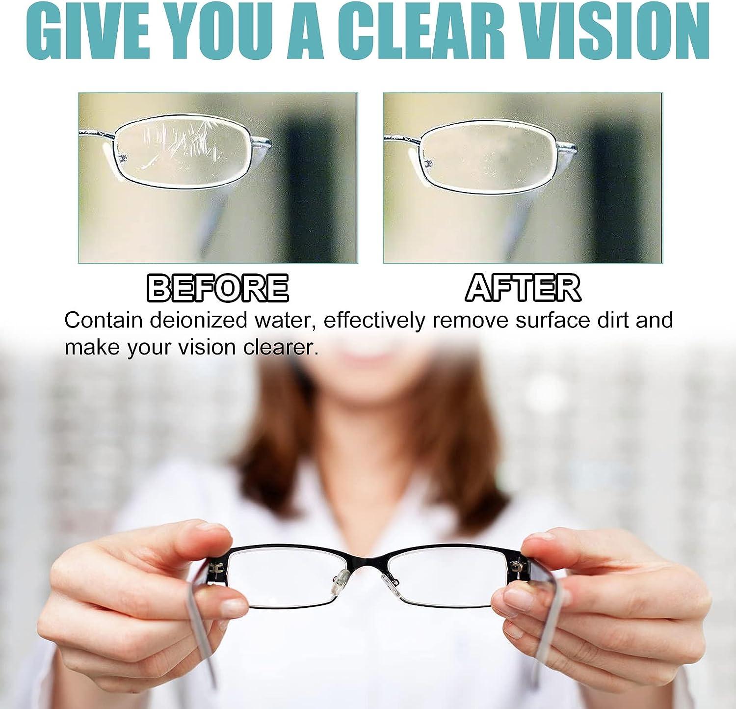 Glasses scratch removal