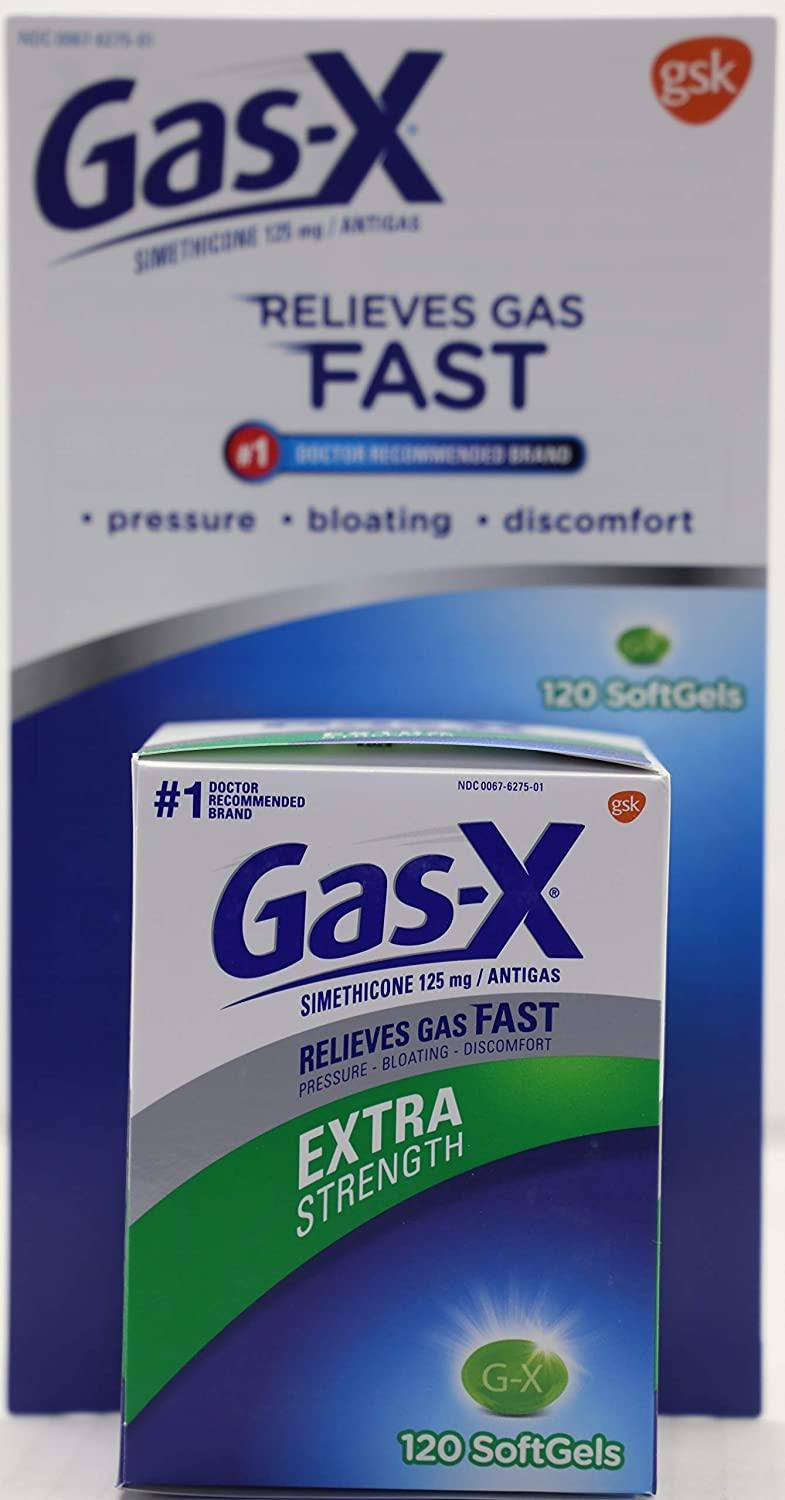 GasX Extra Strength Softgels 125 mg, 120Count