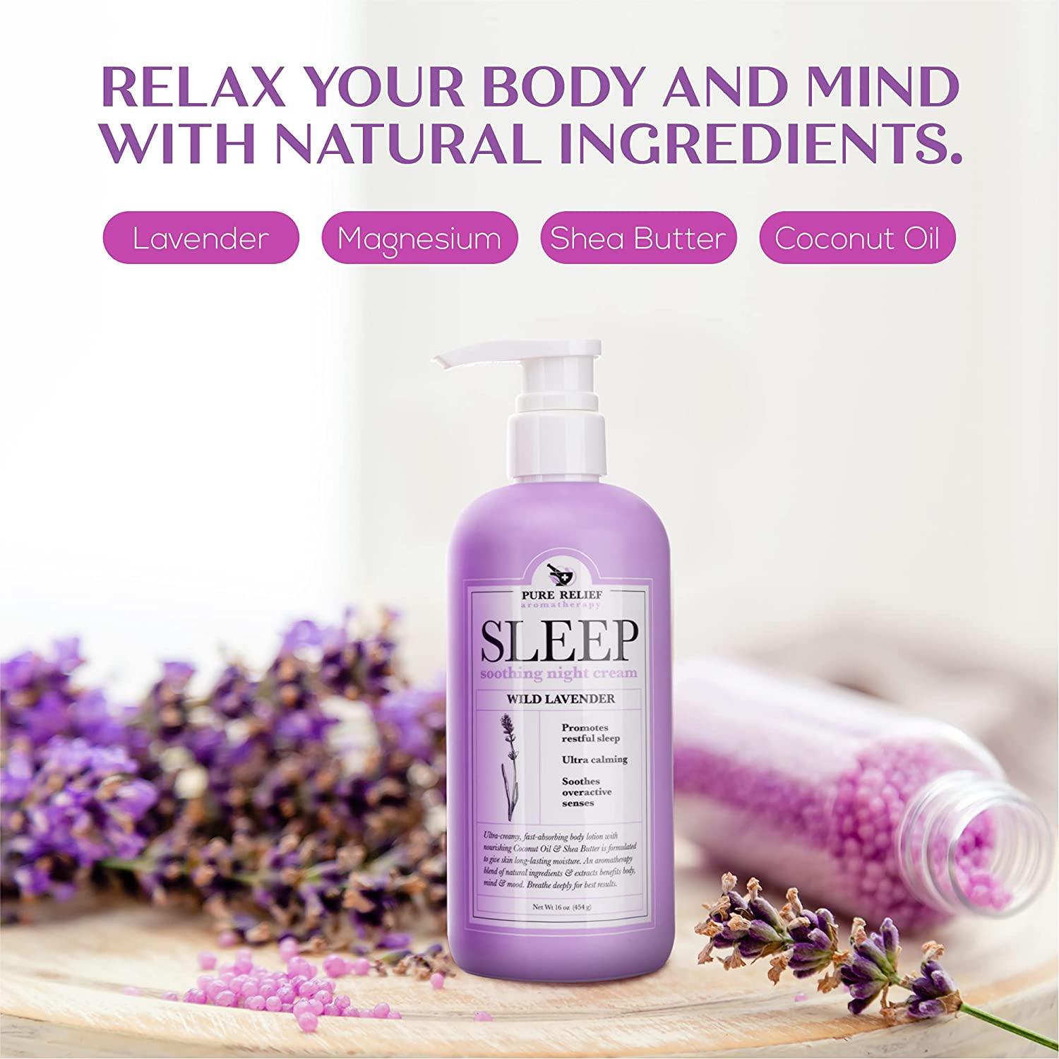Pure Relief Sleep Body Lotion W/ Lavender & Magnesium ...
