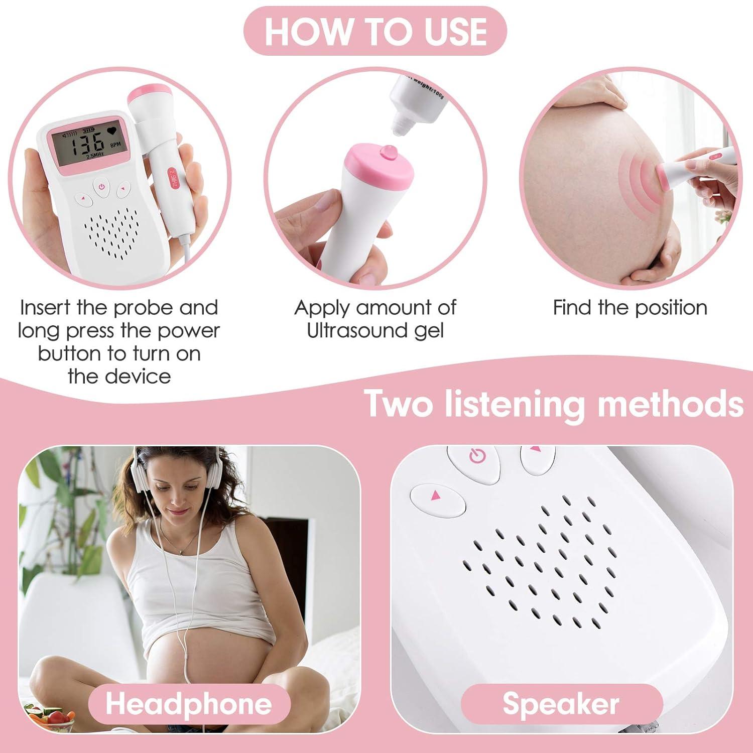 Fetal Doppler Heart Beat Monitor - Fetal Movement Count