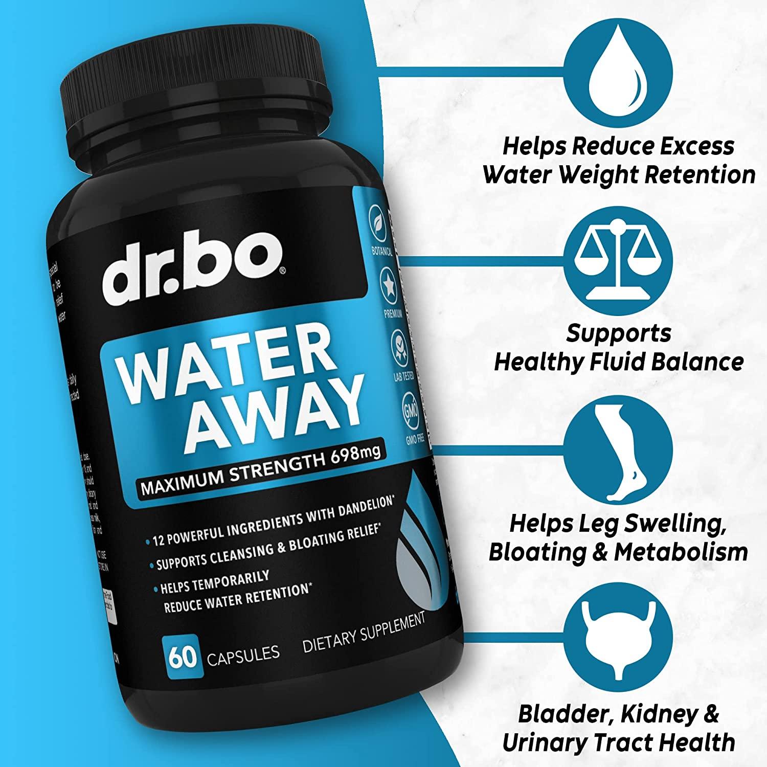 Water Pills Diuretics for Water Retention Natural Water Away Pills Herbal Diuretic Supplements