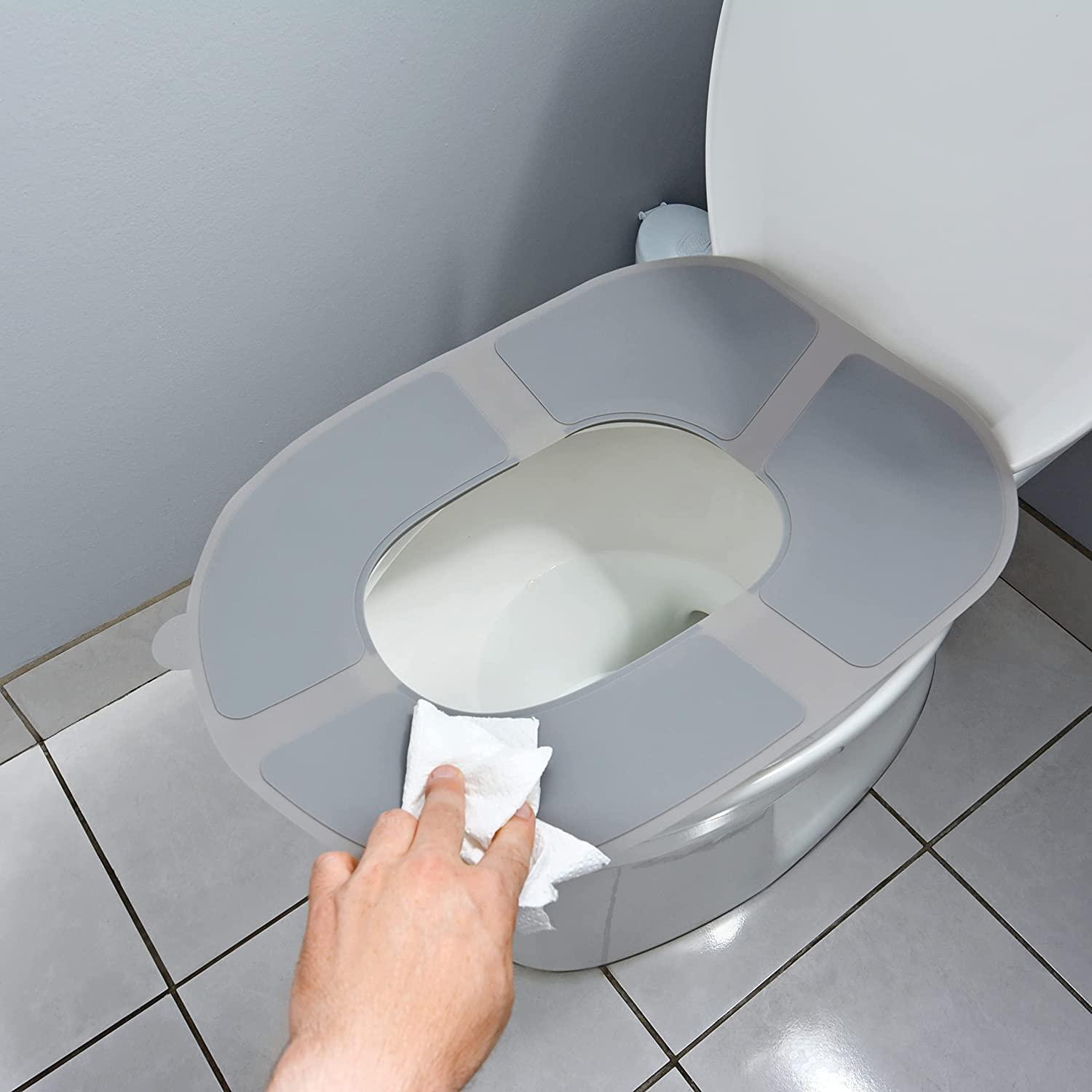 Reusable Silicone Toilet Seat Cover, Waterproof, Non-Slip, Toilet