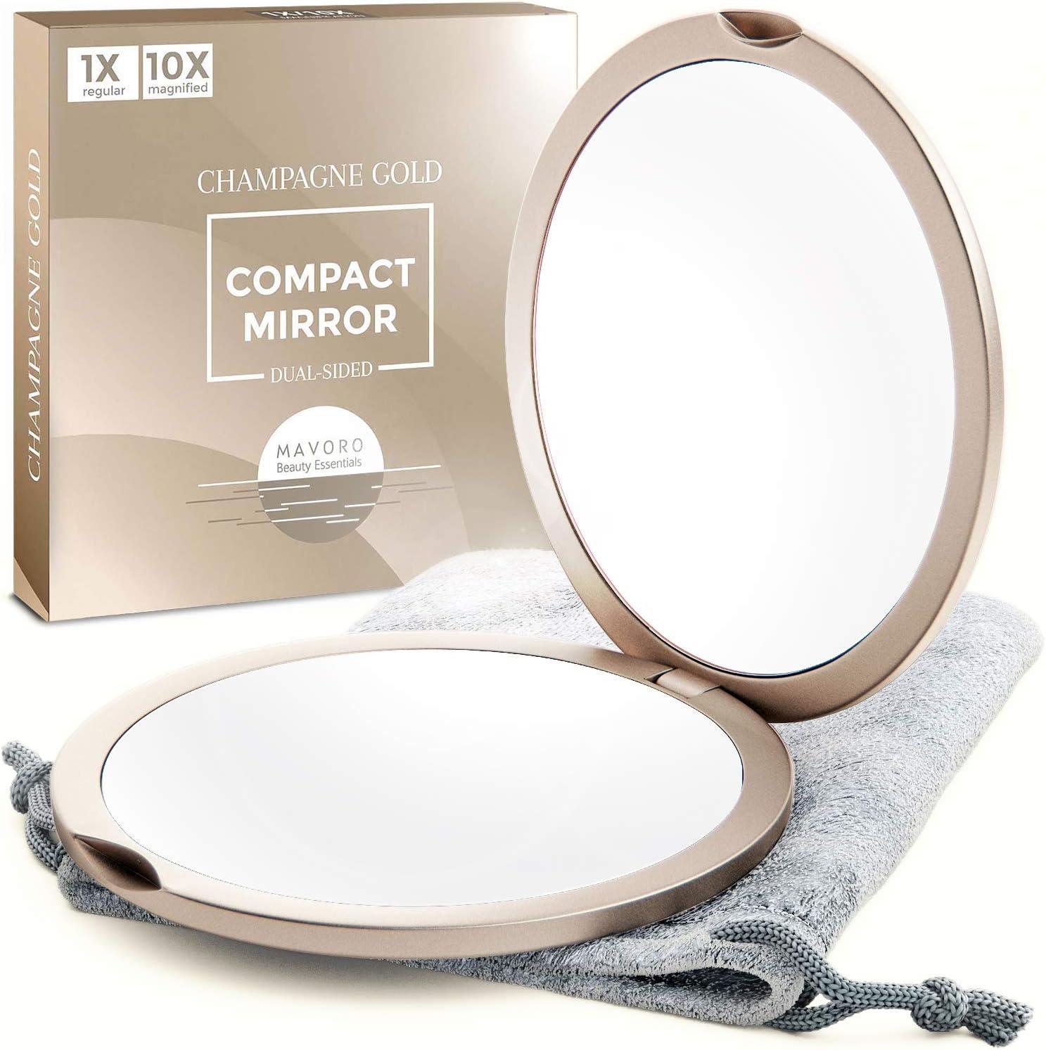 Anirdesh Pu Leather Makeup Mirror for Women Small Mini Compact Mirror for  Purse Magnifying Travel Makeup Mirror Portable Folding Mirror Gift  (Rectangular) : Amazon.in: Beauty
