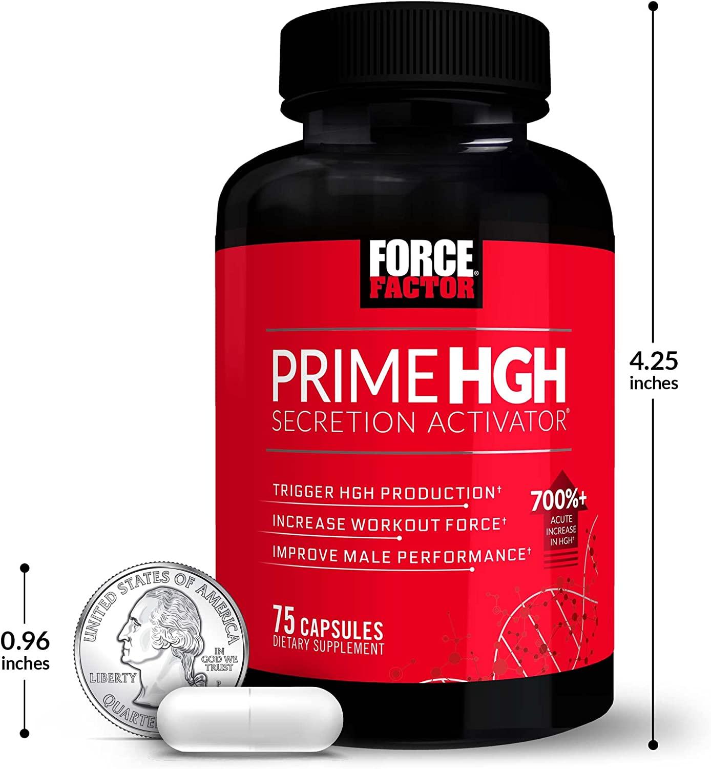 Force Factor HGH Supplement for Men with AlphaSize - 75 Capsules | Buy ...