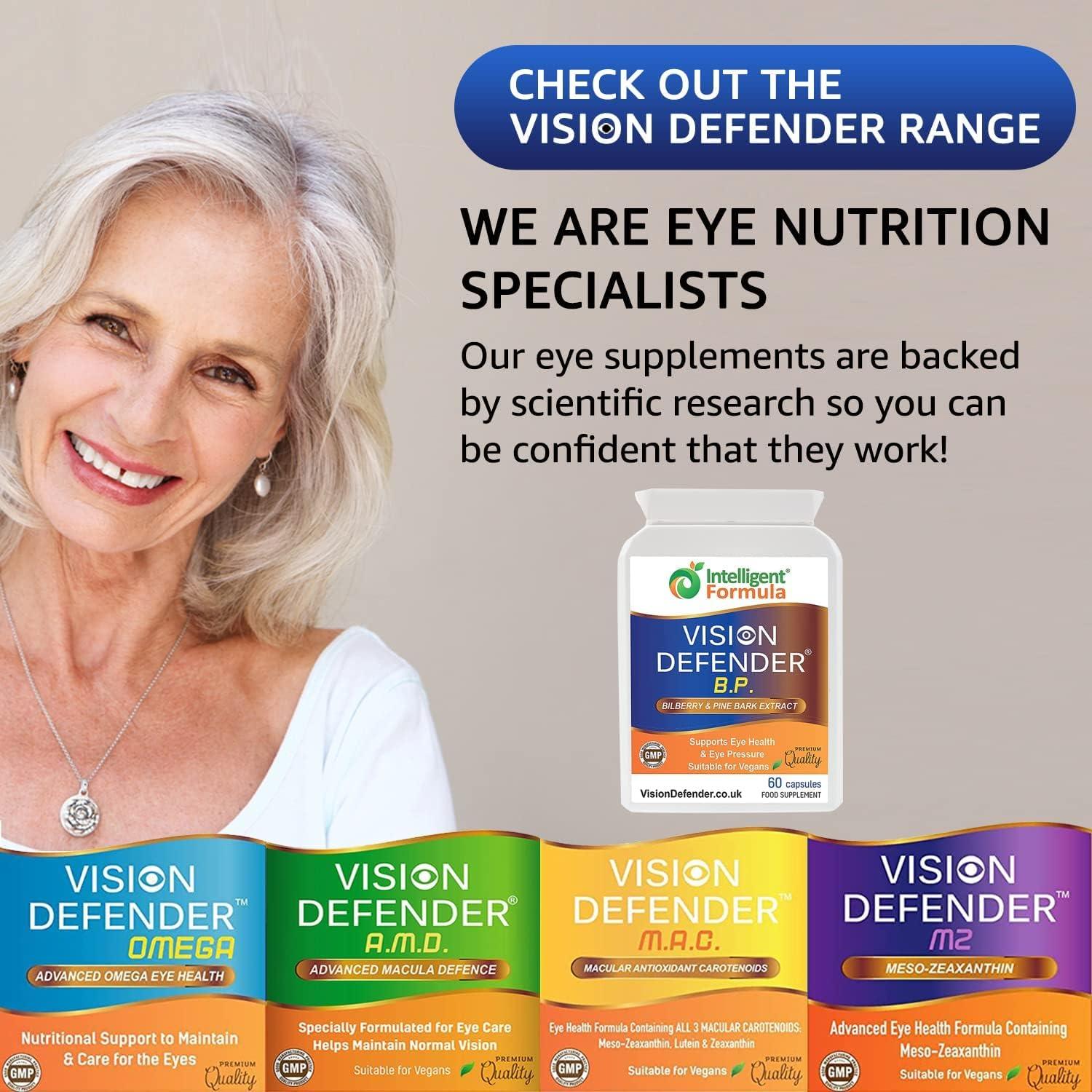 Vision Defender BP Eye Supplement Bilberry and Pine Bark Extracts for
