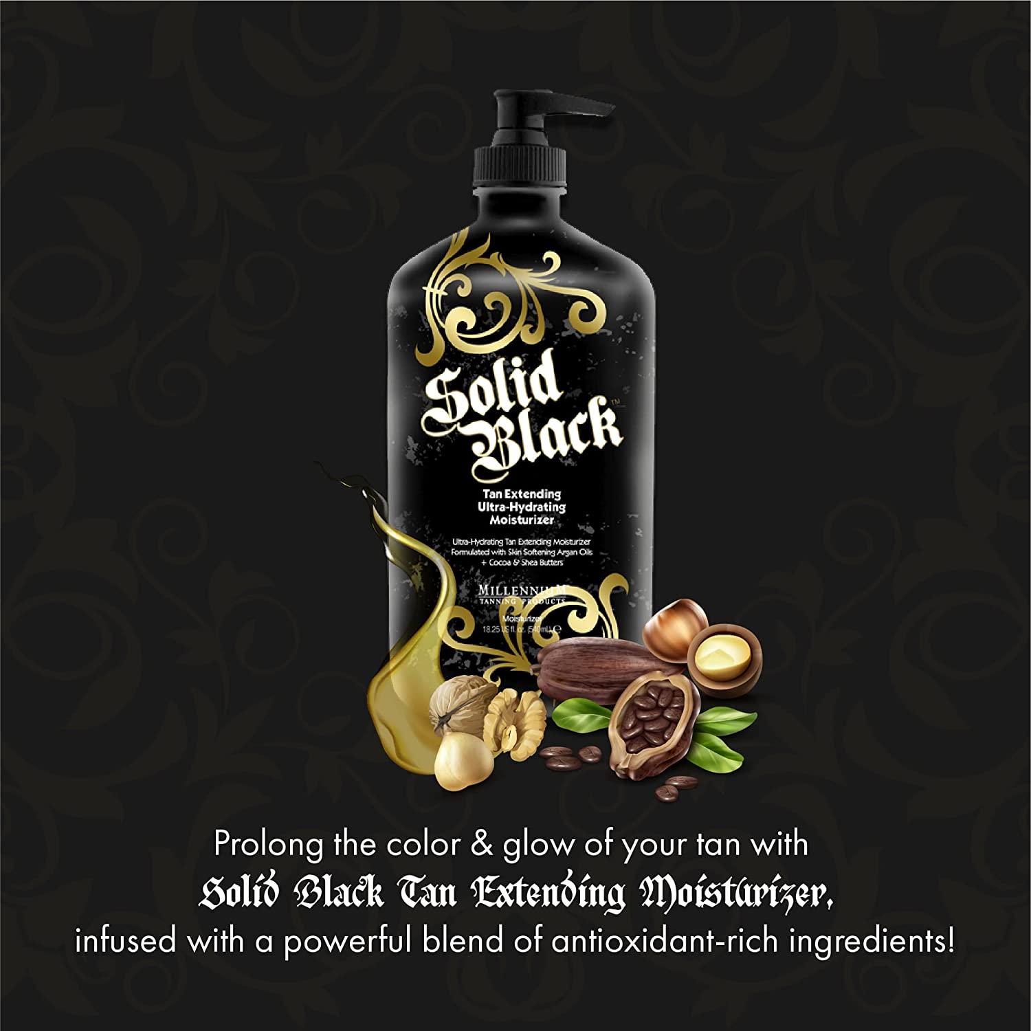 Millennium Tanning Solid Black Tan Extender Lotion Hydrating After