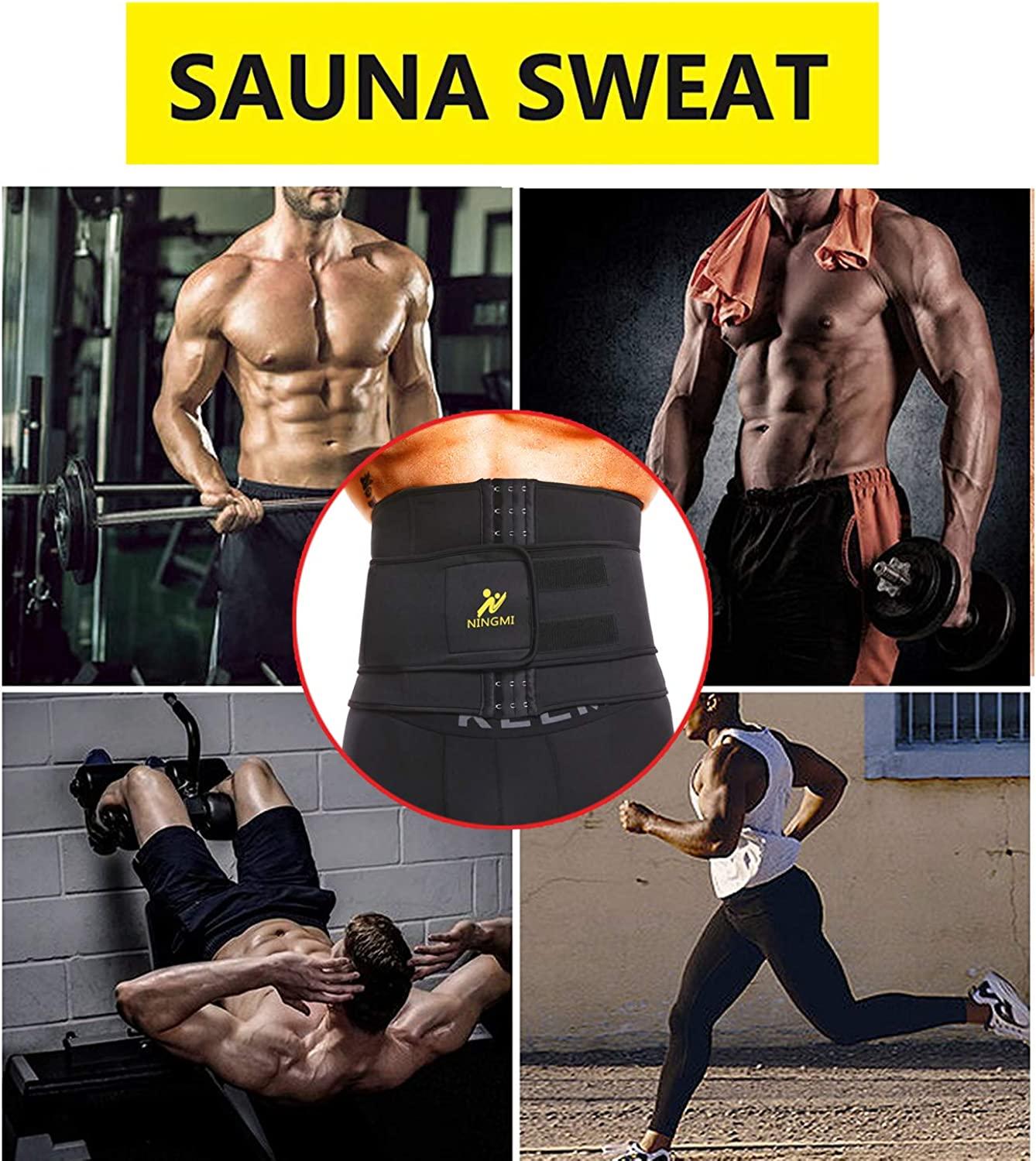 Women Men Suana Sweat Waist Trimmer Belt Exercise Band Workout