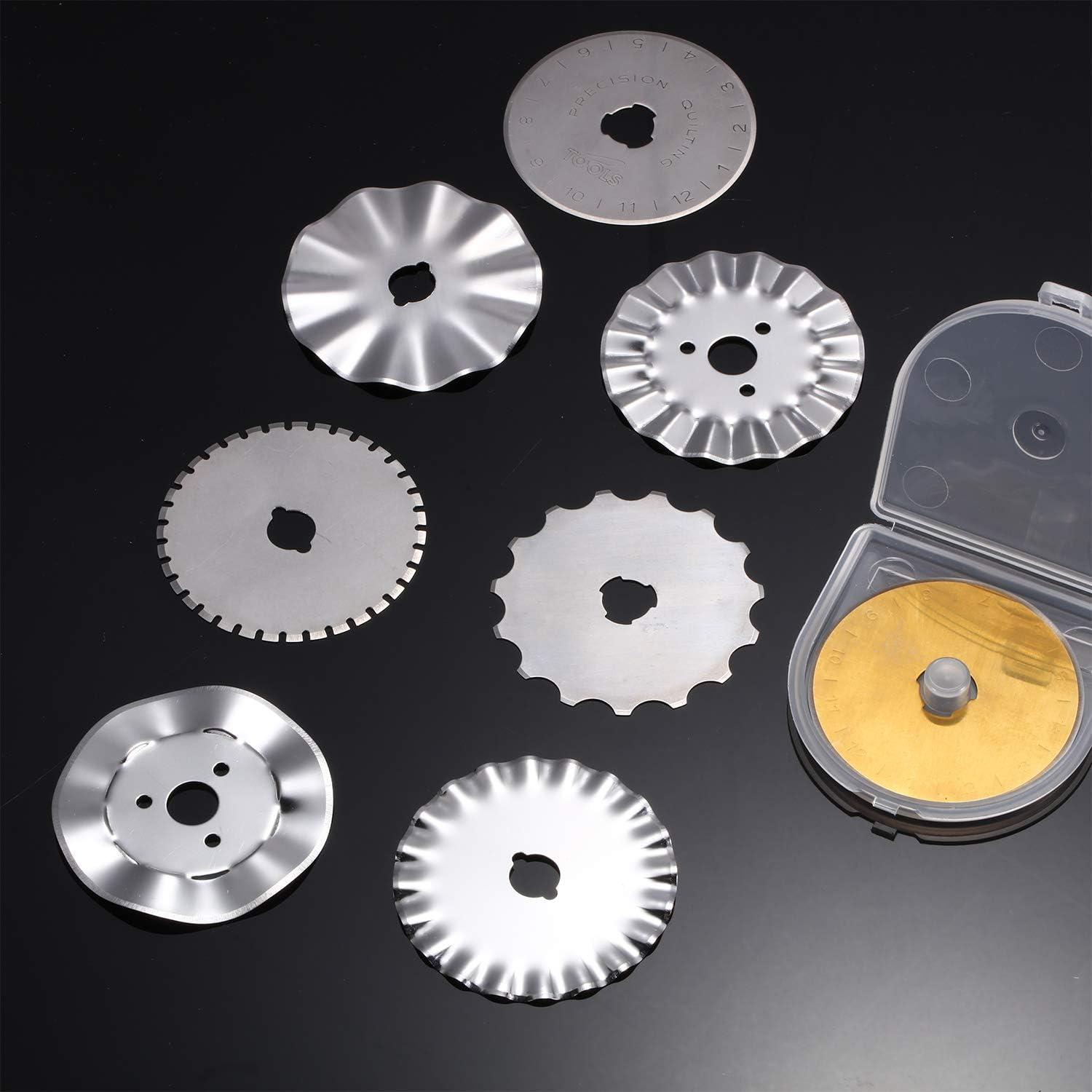 12 Pieces Rotary Cutter Blades Replacement Rotary Blades Round