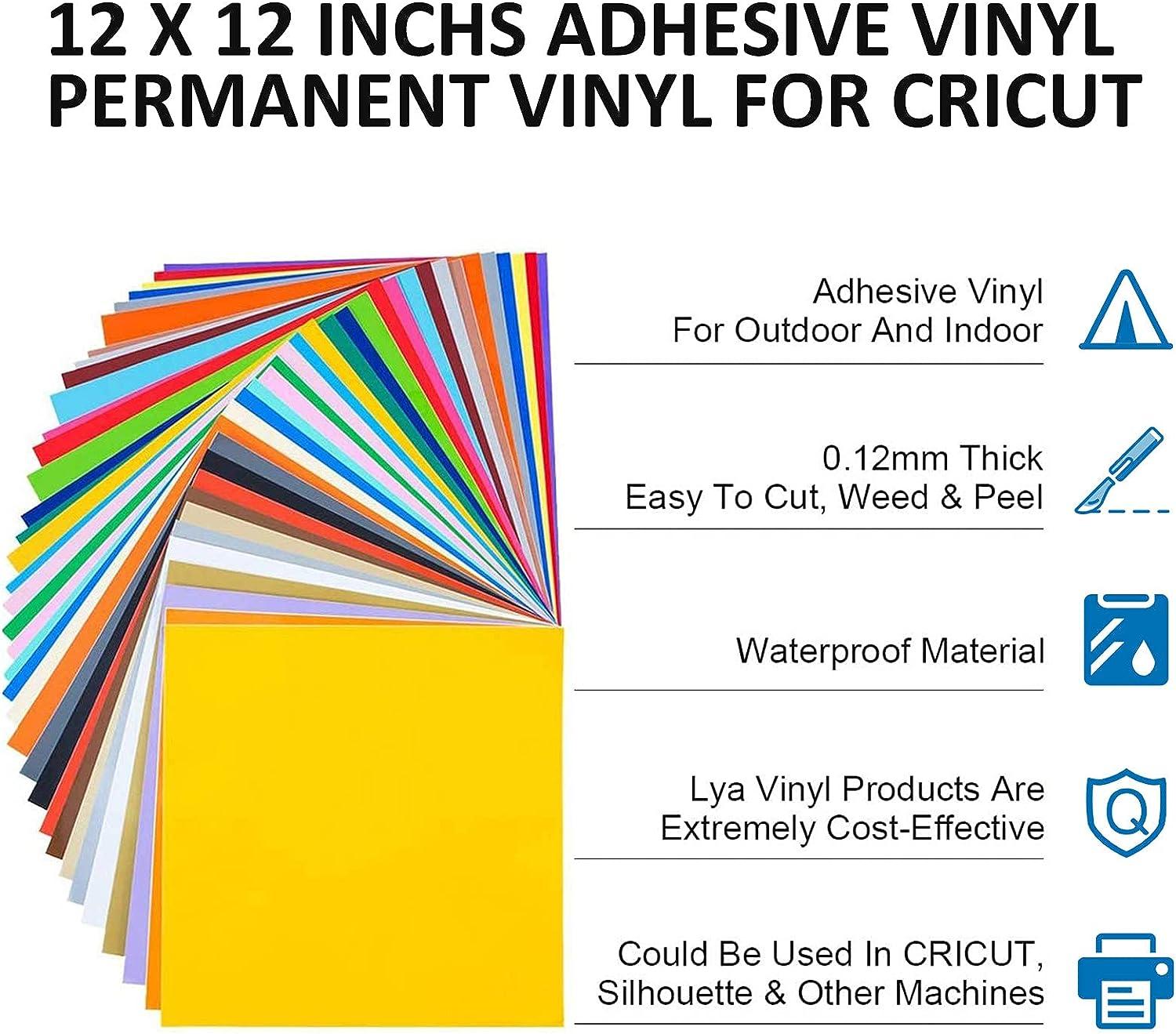 Adhesive Vinyl Sheets Cricut, Decorative Vinyl Permanent
