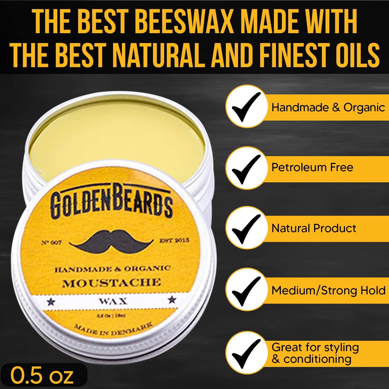 Moustache Wax & Folding Small Comb Get the BEST Moustache Wax KIT with