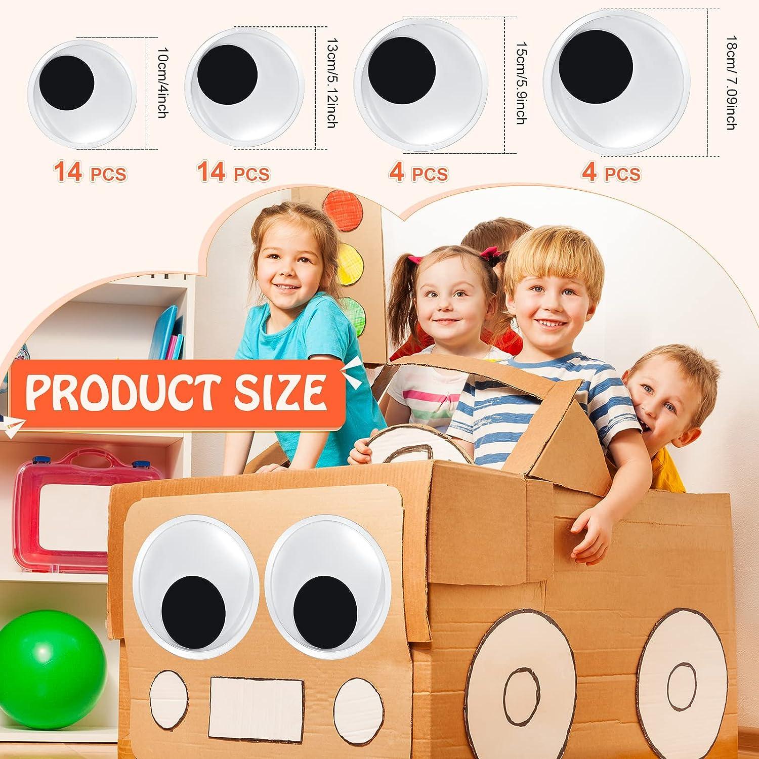7.5 Inch Giant Googly Eyes Plastic Wiggle Eyes With Self Adhesive For  Chritsmas