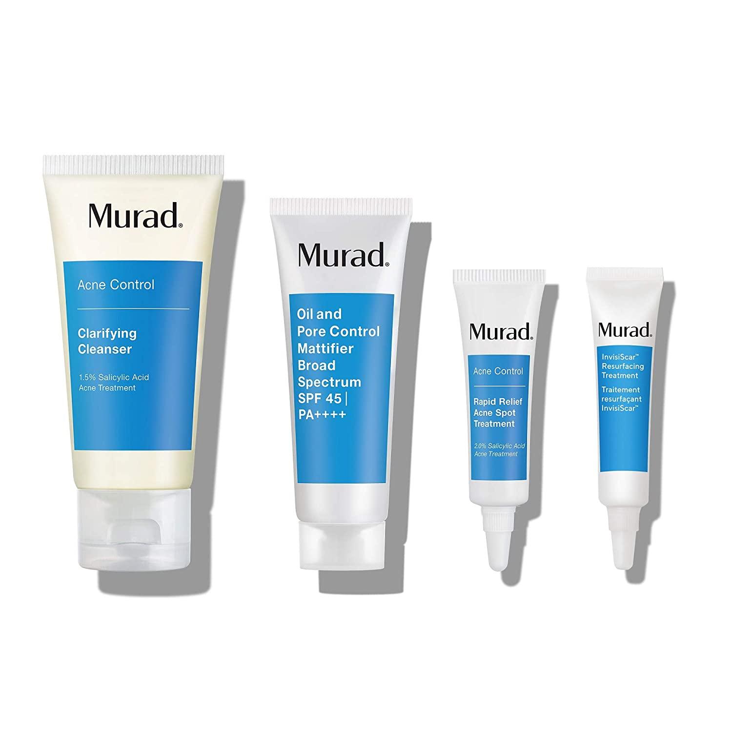 Murad Acne Control Kit 30Day Trial Breakout Skin Care Kit with