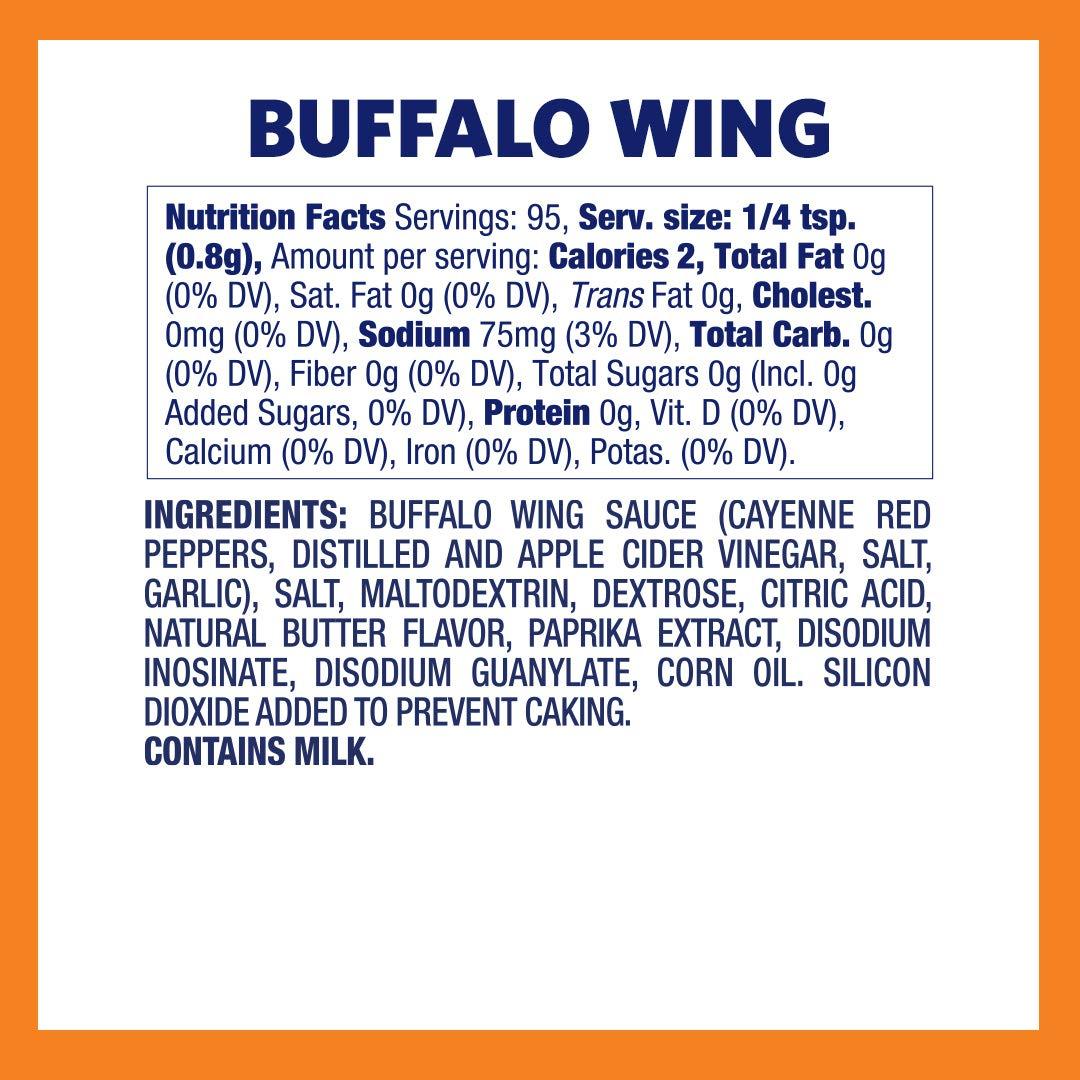 Kernel Season's Popcorn Seasoning Buffalo Wing 2.85oz Flavorful Seasoning for Popcorn (Pack of 1)