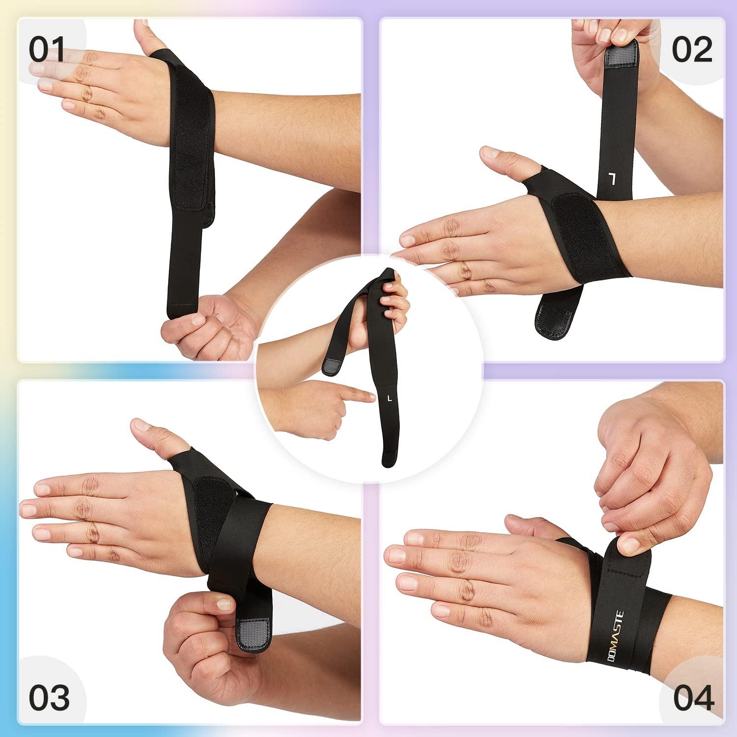 Domaste Ultra Thin Wrist Brace Soft, Breathable and Skin Friendly