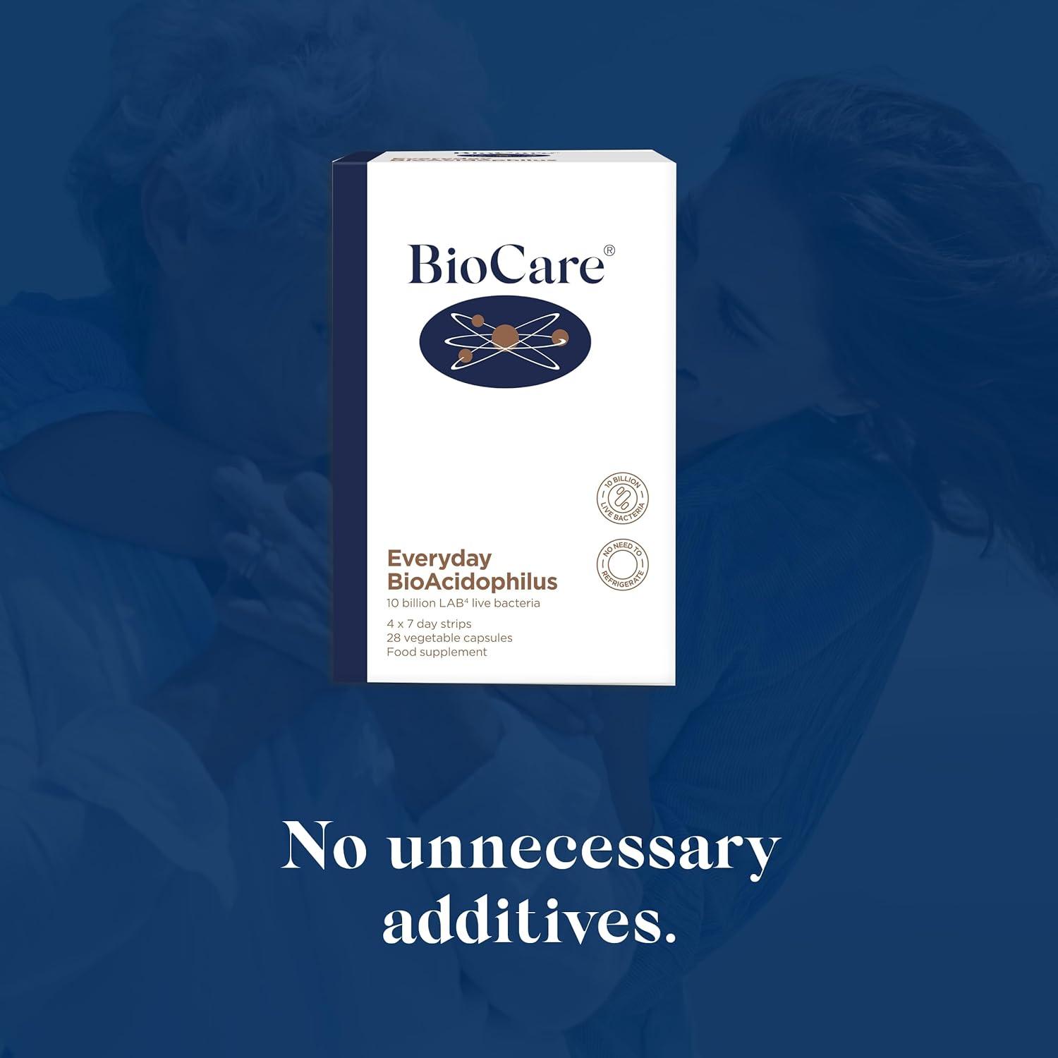 BioCare Everyday BioAcidophilus Capsules - 10 Billion LAB4 Live ...