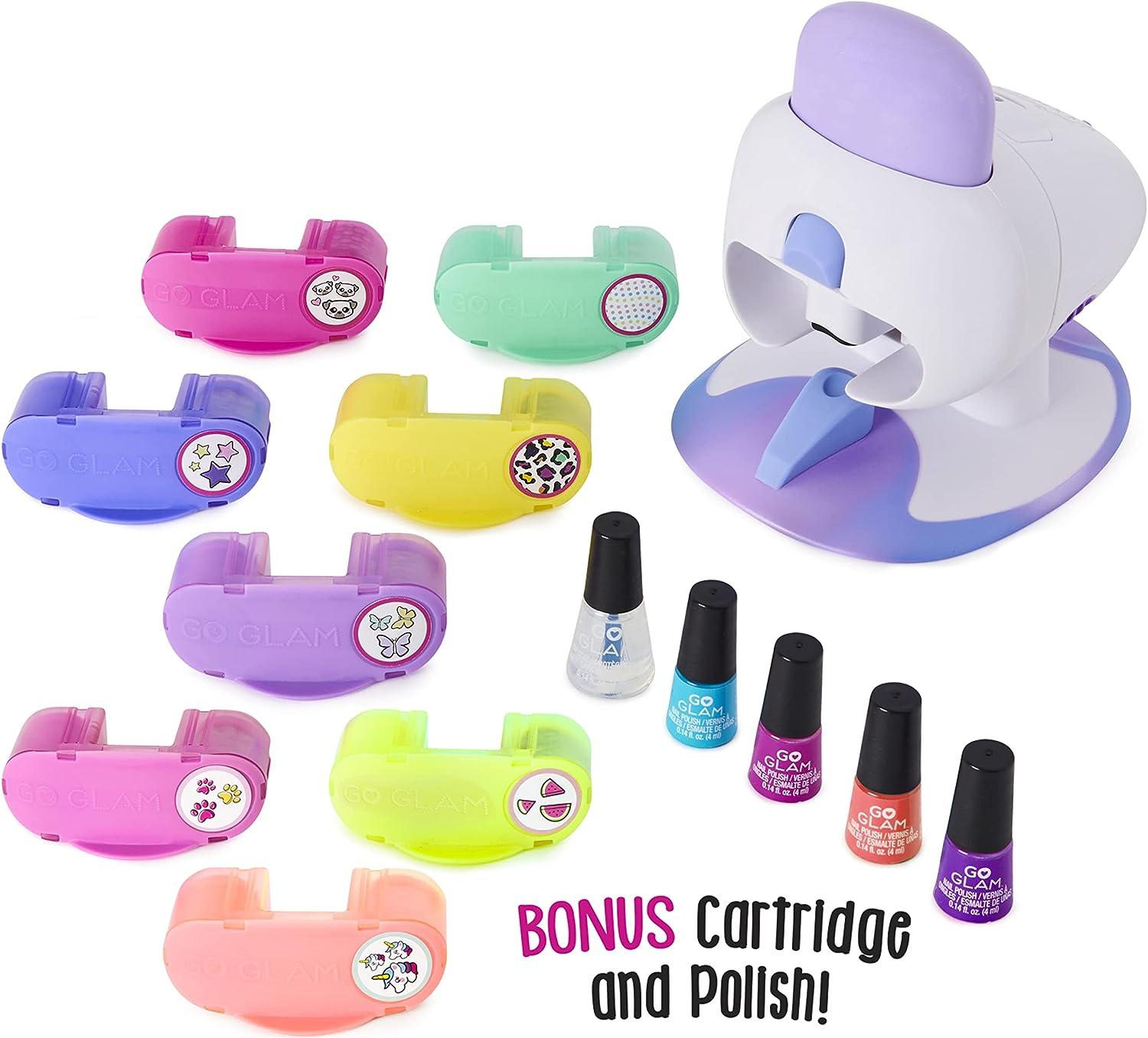 Cool Maker, GO GLAM Nail Stamper Salon for Manicures and Pedicures with 5  Patterns and Nail Dryer