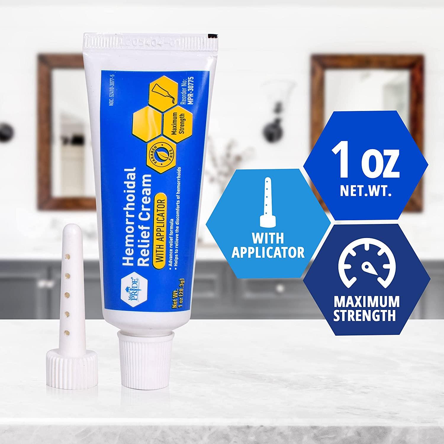 Medpride Maximum Strength Hemorrhoid Cream with Applicator Paraben