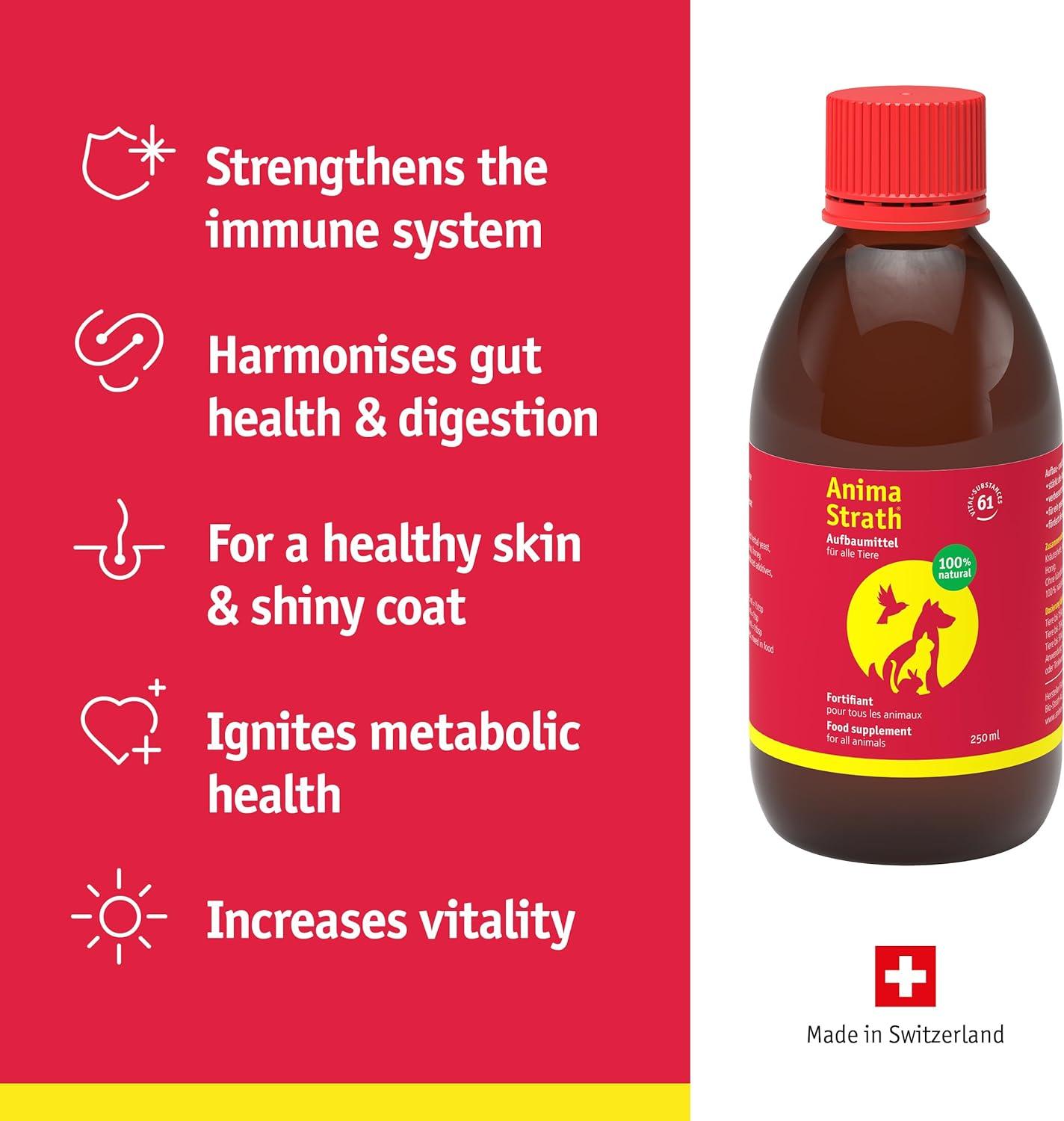 Anima-Strath Natural Food Supplement for Dogs Cats Immune