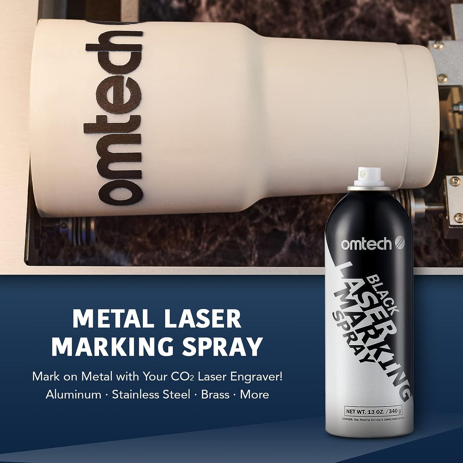 OMTech Laser Marking Spray Metal Laser Marking Fluid for CO2 Laser