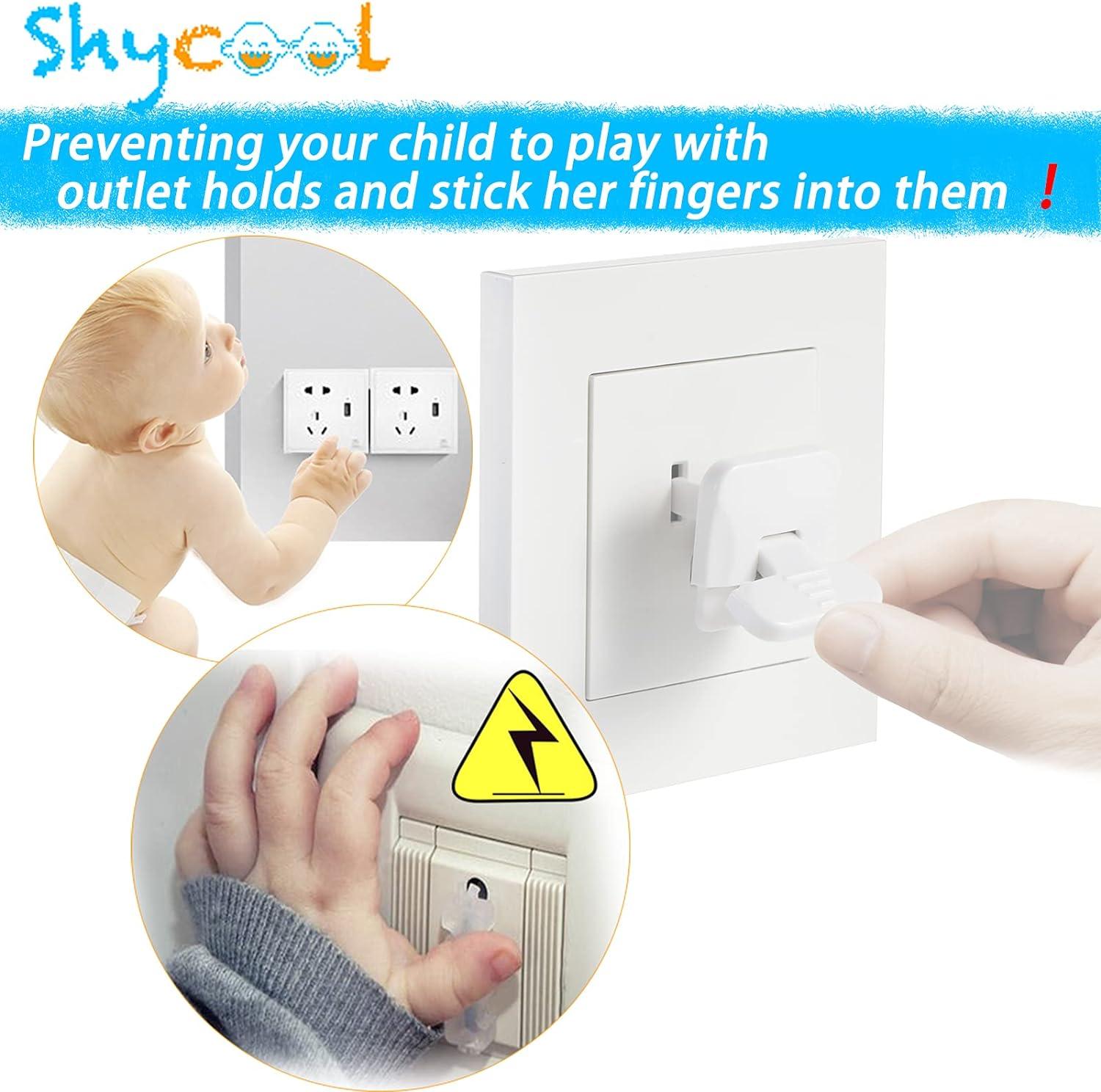 Baby Proofing Outlet Protector Plugs 37 Pack Hidden Pull Handle