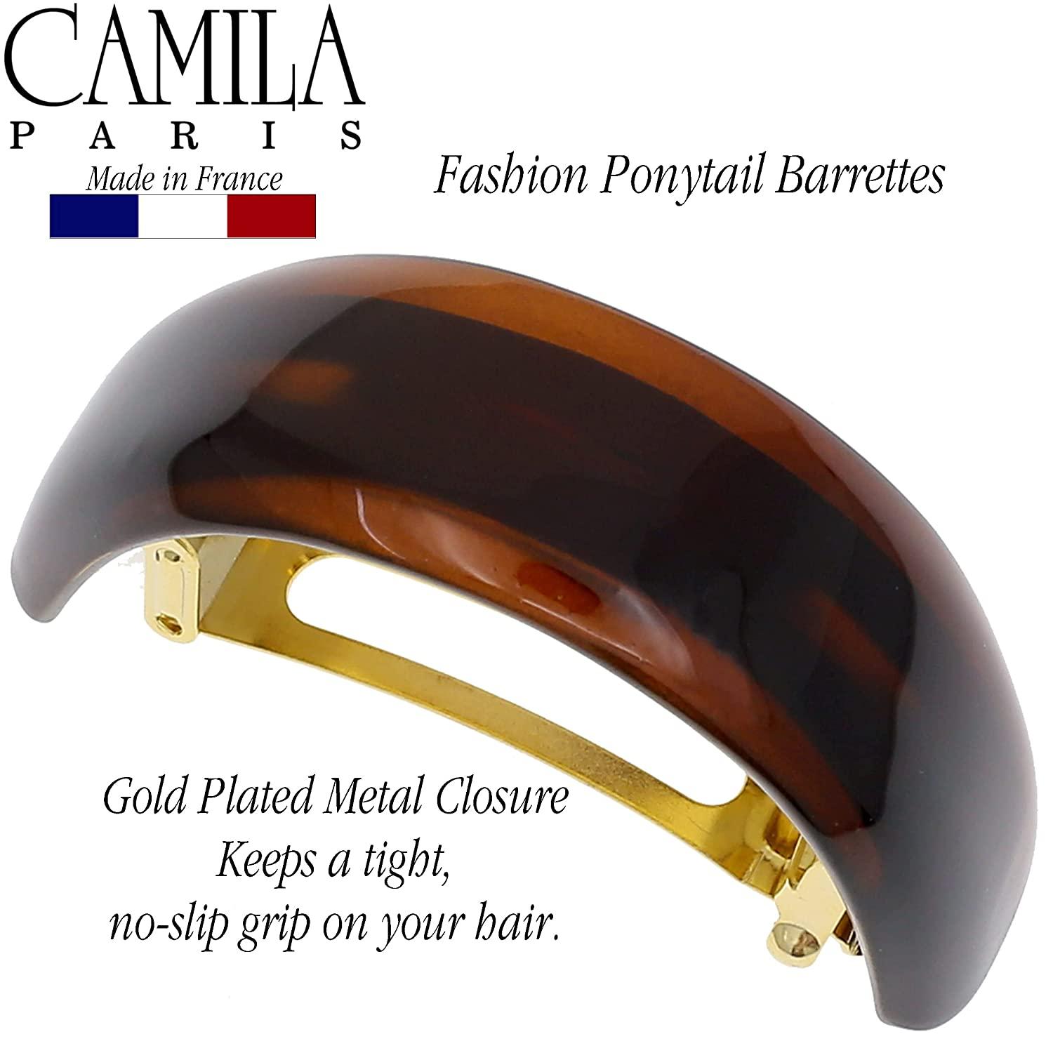 Camila Paris AD12 2.5 in. Tortoise Shell Barrette - Pack of 4