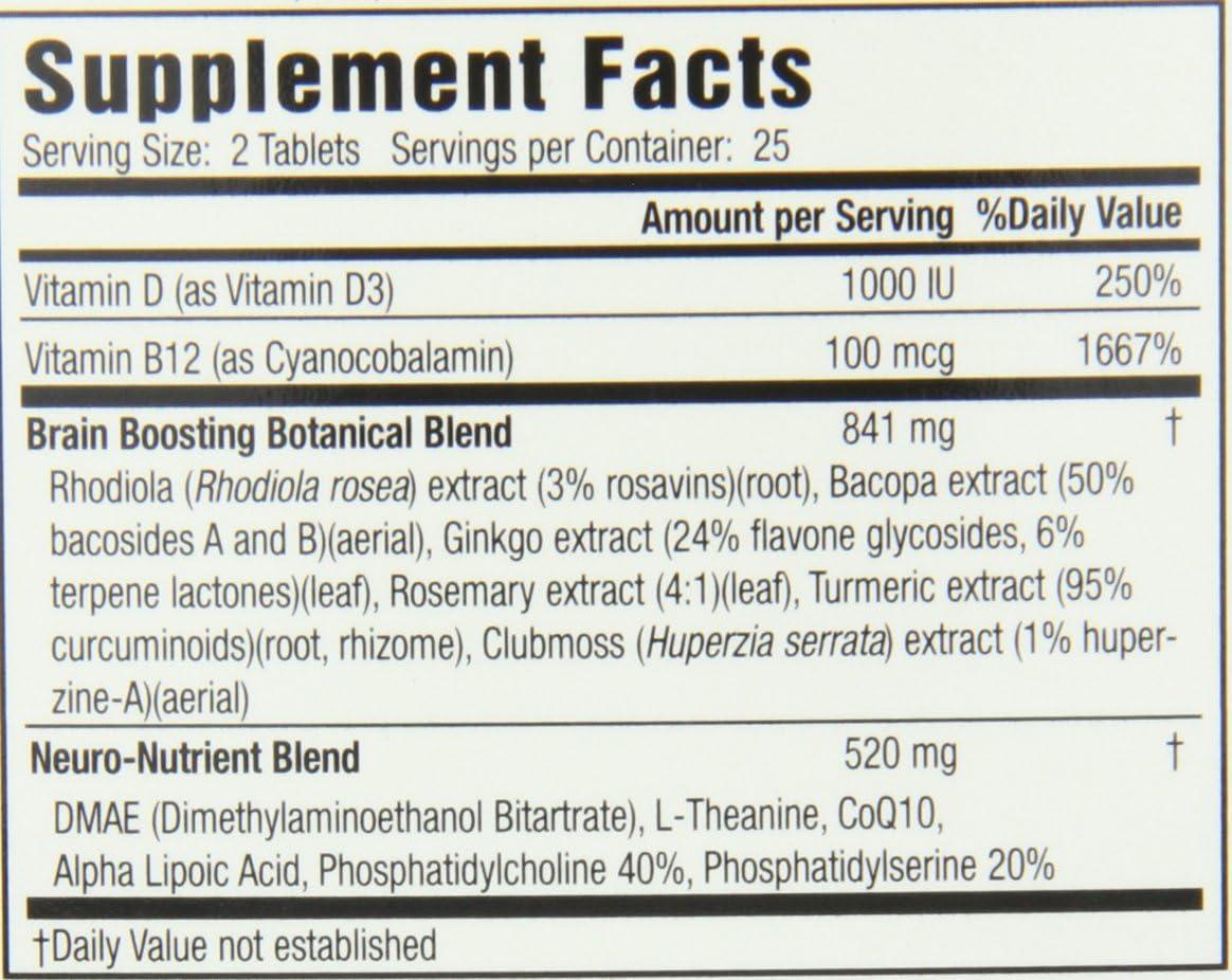 Applied Nutrition Healthy Brain All-day Focus 50-Count - Boost Mental - Healthy Brain All-day Focus Side Effects