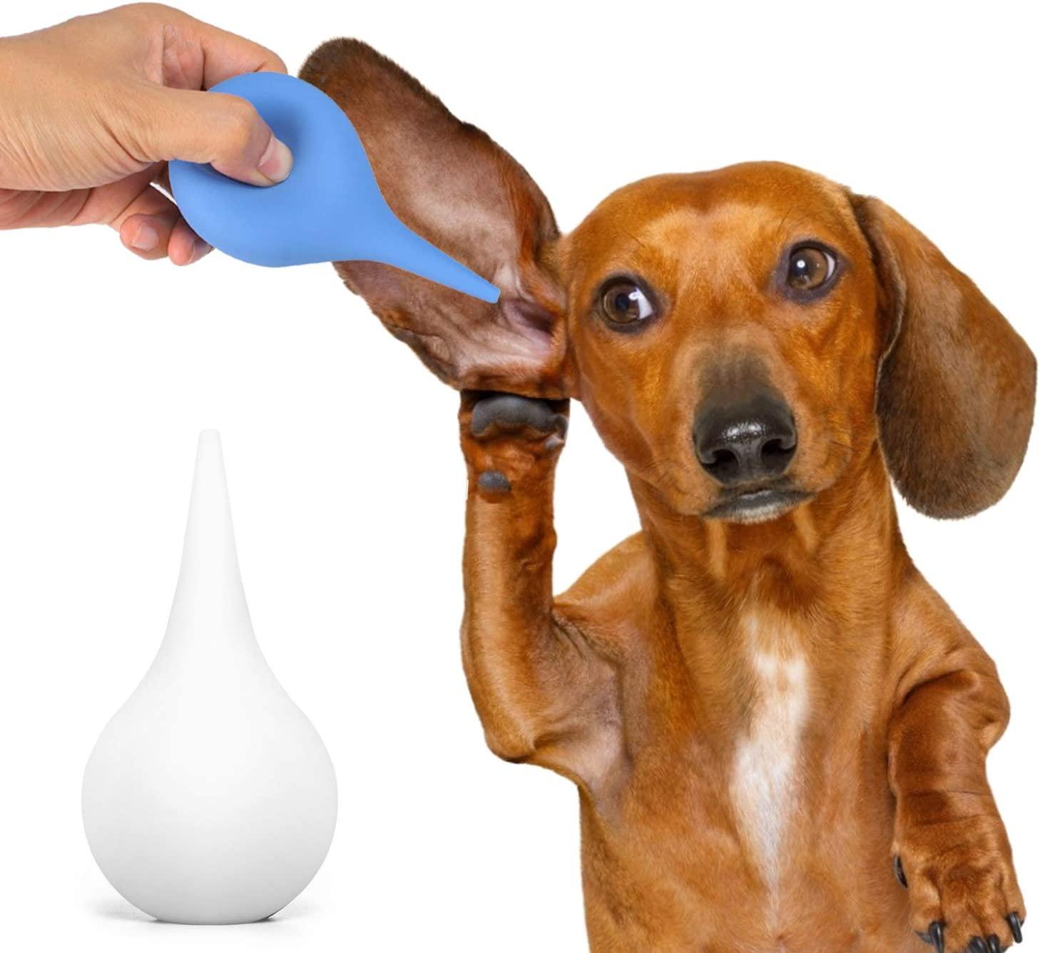 2 Pack 2oz Hand Bulb Ear Syringe Rubber Squeeze Bulb for Ear Washing