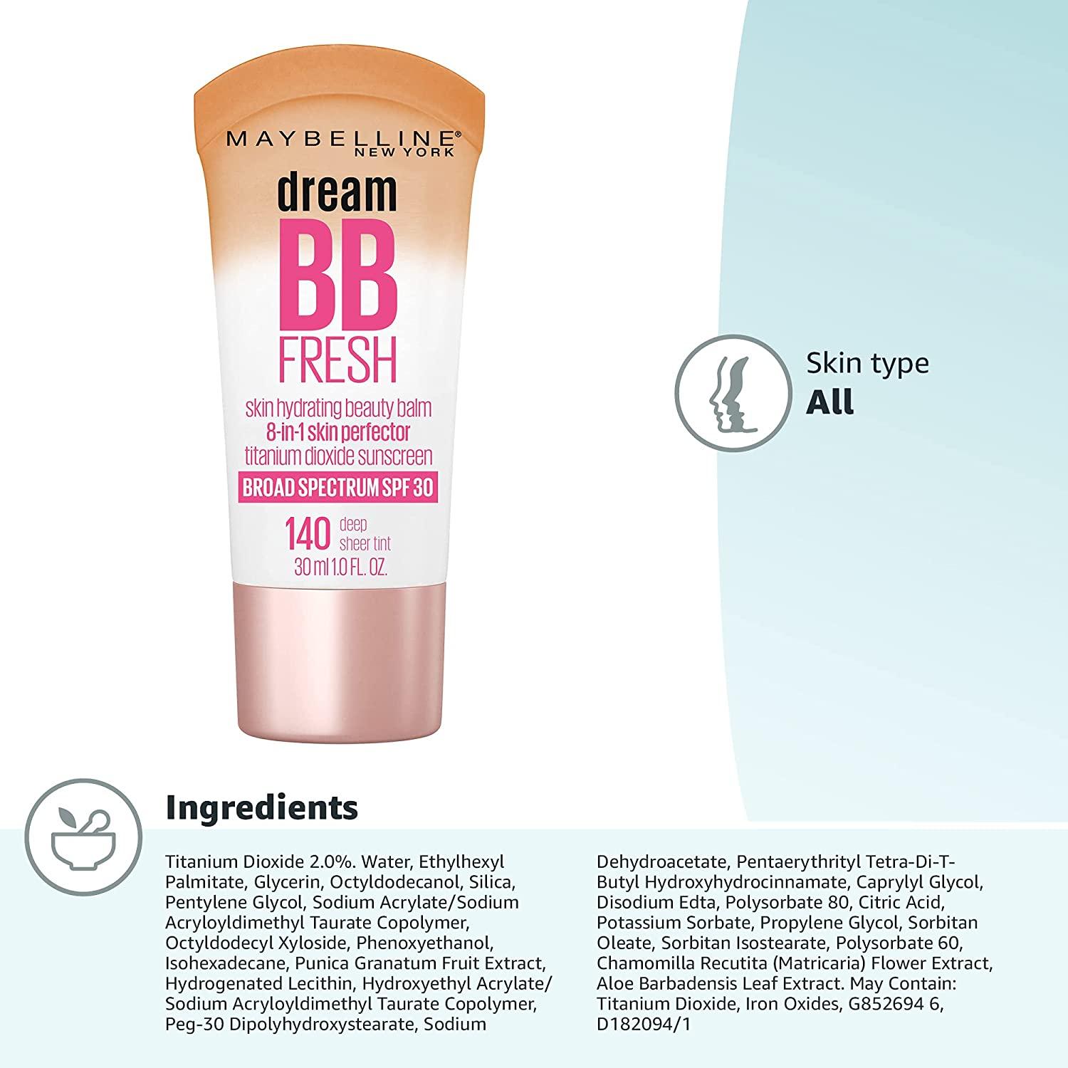 Maybelline Dream Fresh Skin Hydrating BB Cream, 8in1 Skin Perfecting