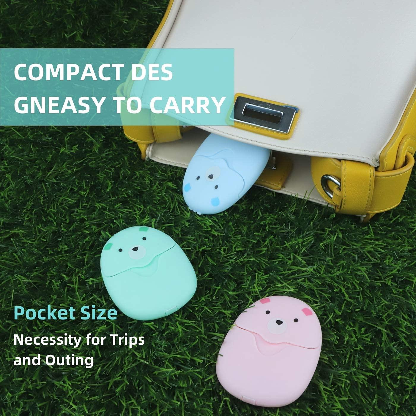 BAIKAFU 9 Boxes (450 Sheets) Paper Soap Sheets for Hand Washing