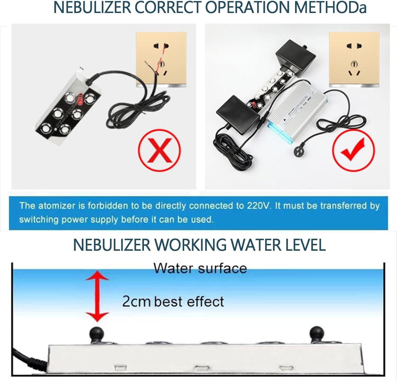6 Head Ultrasonic Fog Machine 4200Lm/h Mist Maker Aircooled Fogger
