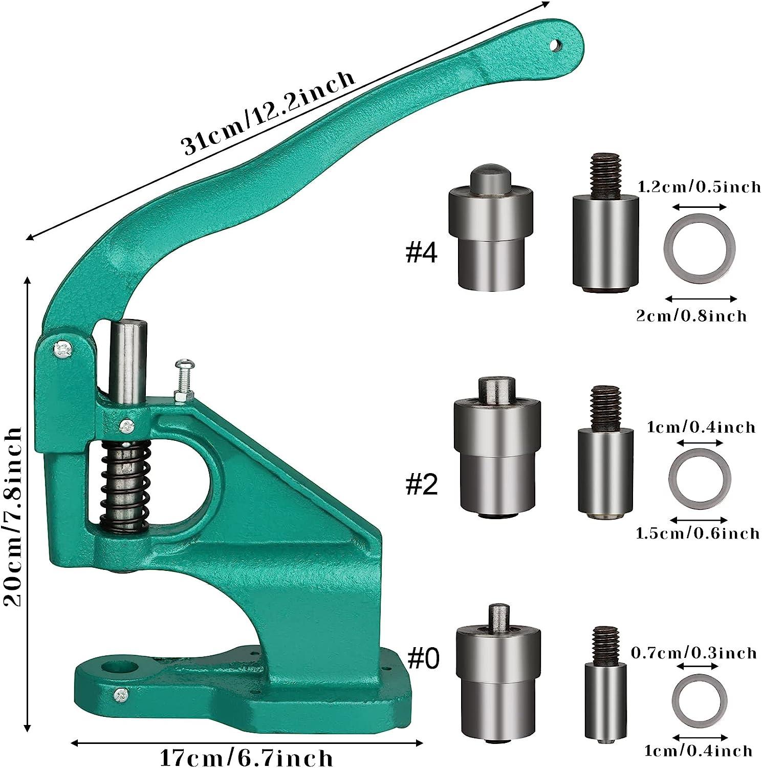 PIAOPIAONIU Hand Press Grommet Eyelet Machine Hole Punch Tool Kit