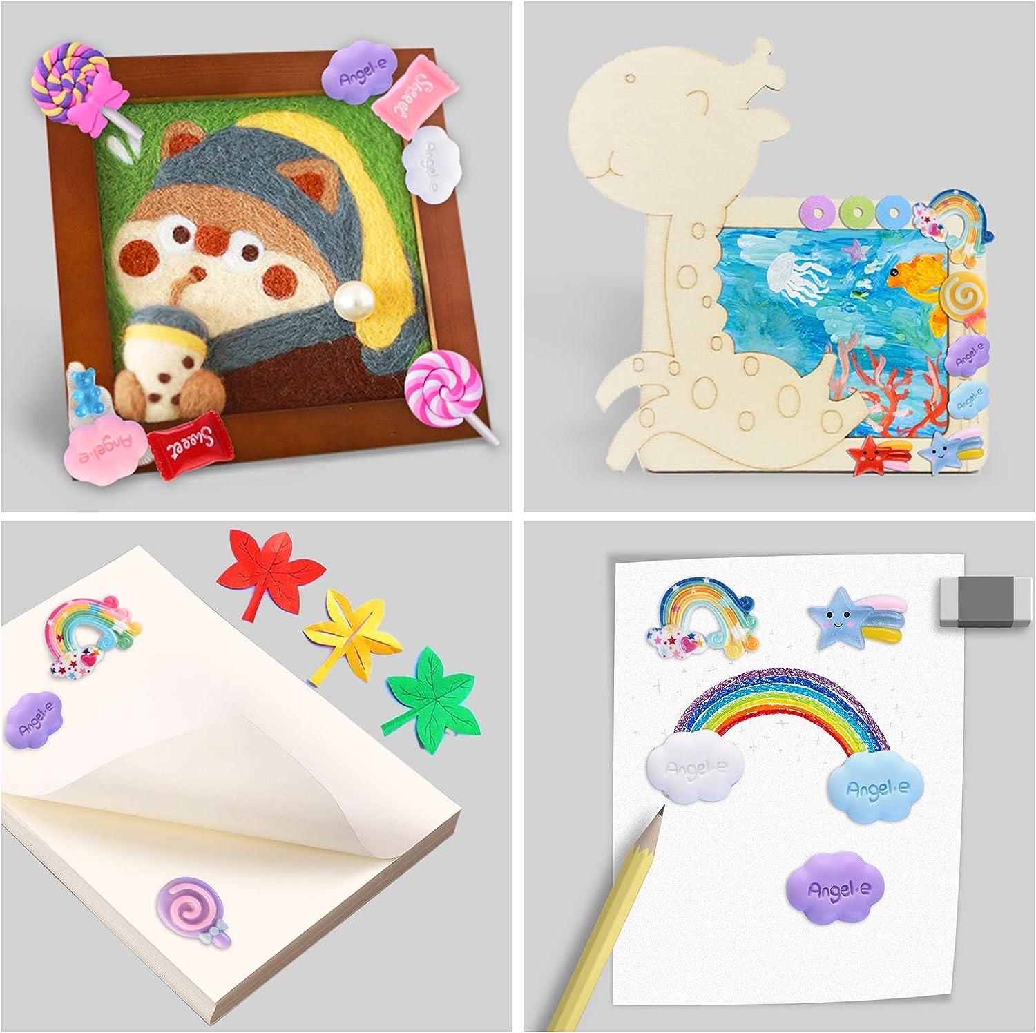 1500x Arts & Craft Supplies, Materials Educational Gift with Color Sticks  DIY Art Assorted Materials DIY Craft Set for Girls 