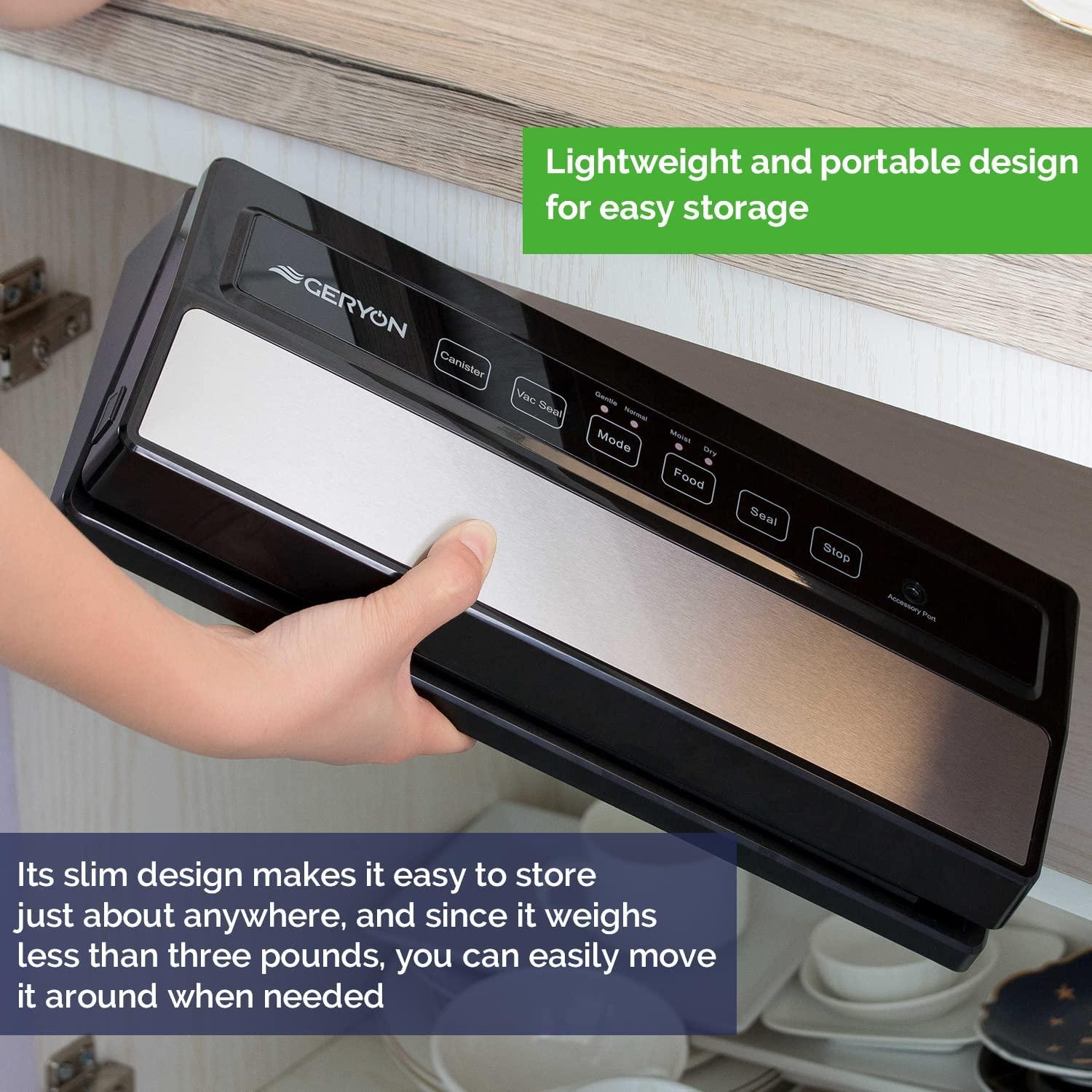 GERYON Vacuum Sealer Machine, Automatic Food Sealer Detachable Design