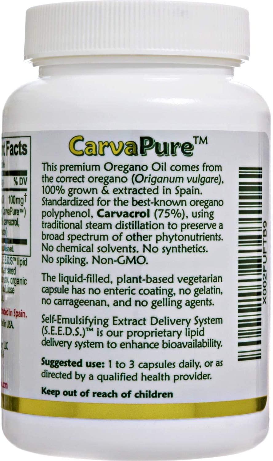 SuperStrength Oregano Oil Capsules 100 Grown in Spain 90 Liquid